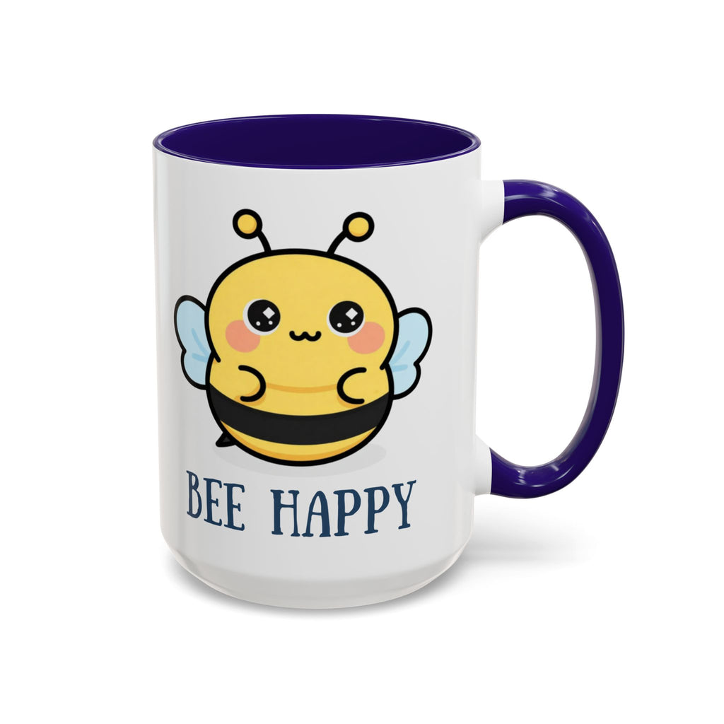 Bee Happy Mug – Cute Kawaii Bee Coffee Cup (11oz/15oz)