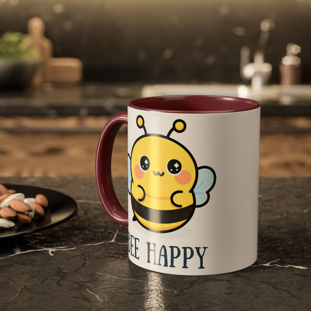 Bee Happy Mug – Cute Kawaii Bee Coffee Cup (11oz/15oz)