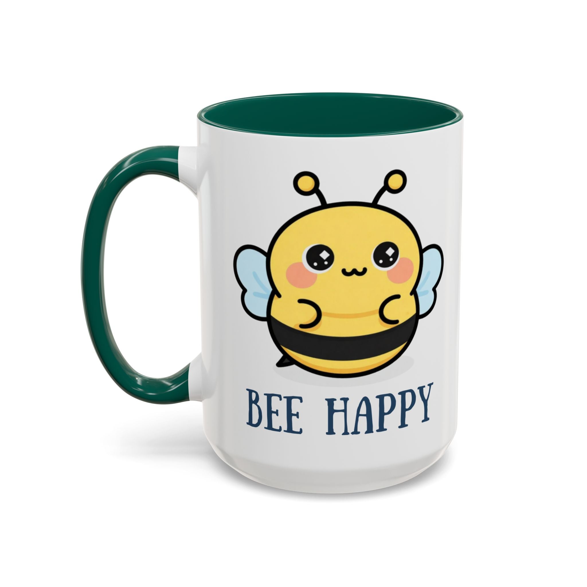 Bee Happy Mug – Cute Kawaii Bee Coffee Cup (11oz/15oz)