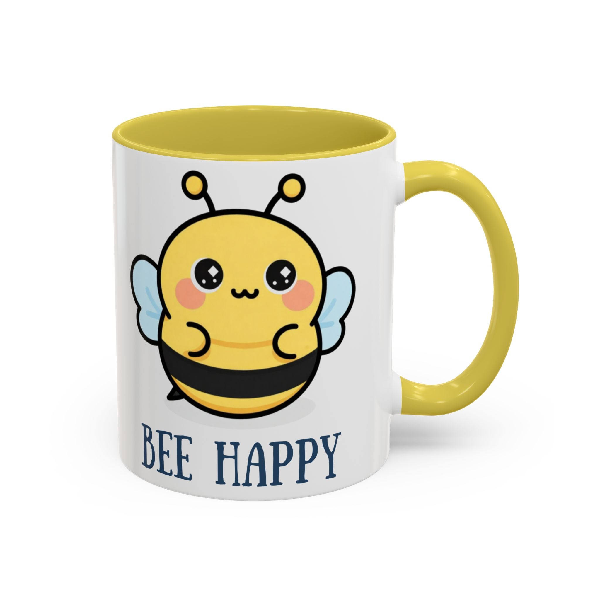 Bee Happy Mug – Cute Kawaii Bee Coffee Cup (11oz/15oz)