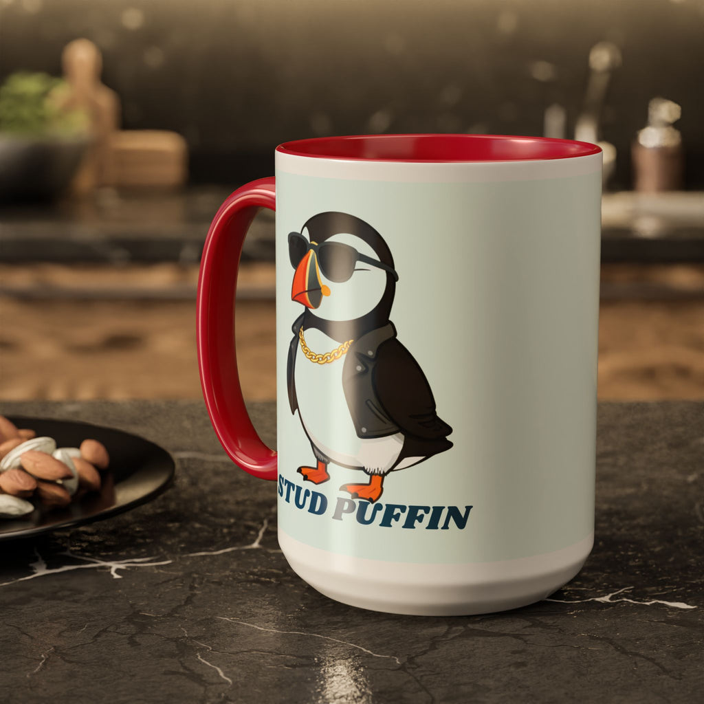 Stud Puffin Mug — Funny Puffin Coffee Cup (11oz & 15oz)