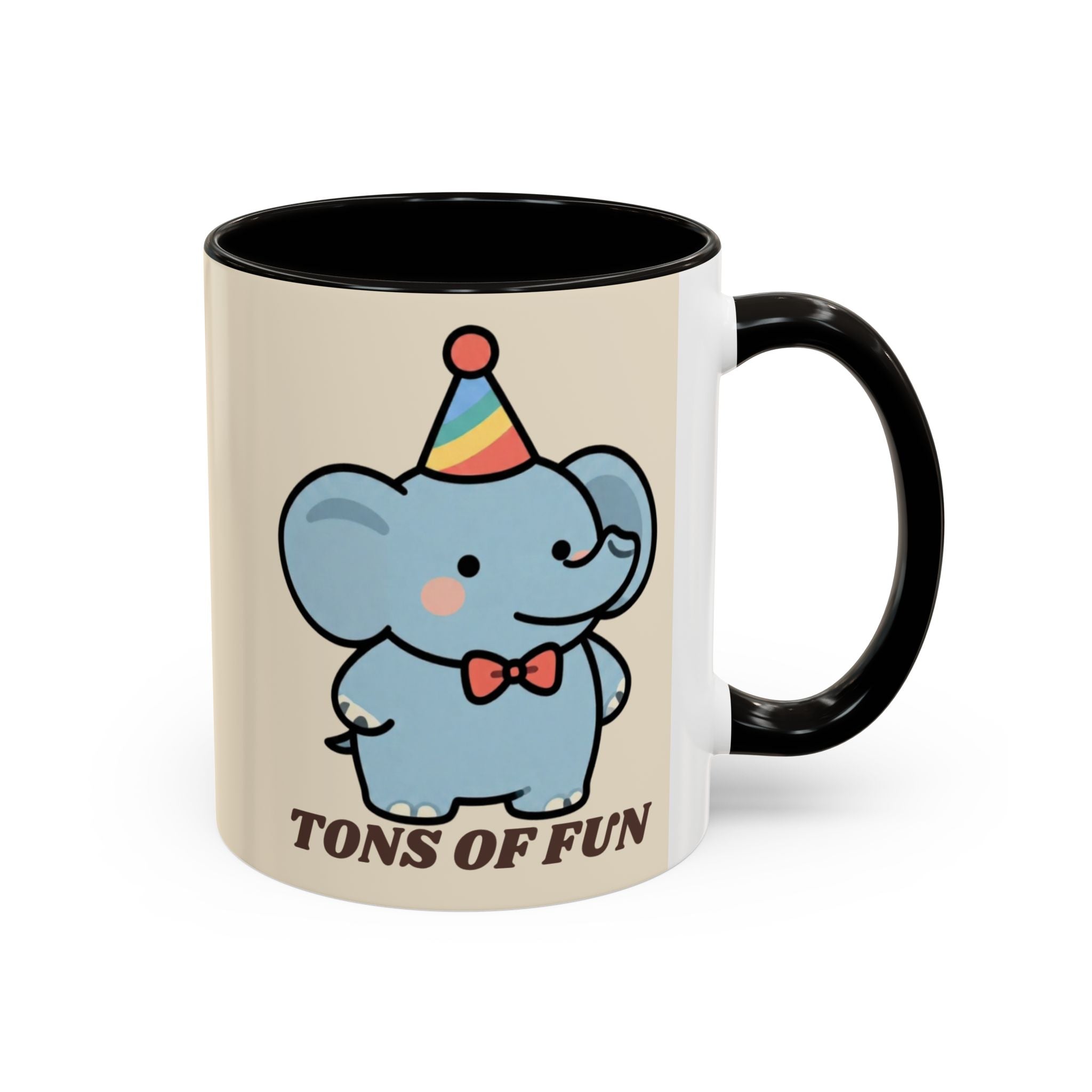 Tons of Fun Elephant Mug — Cute Party Animal Coffee Cup (11oz & 15oz)