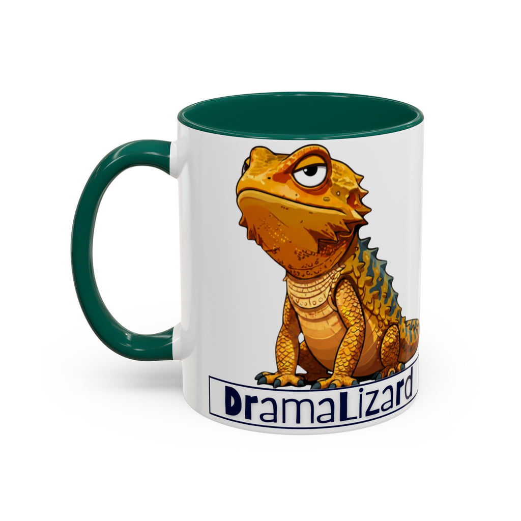 Drama Lizard Coffee Mug — Funny Bearded Dragon Tea Cup (11oz & 15oz)