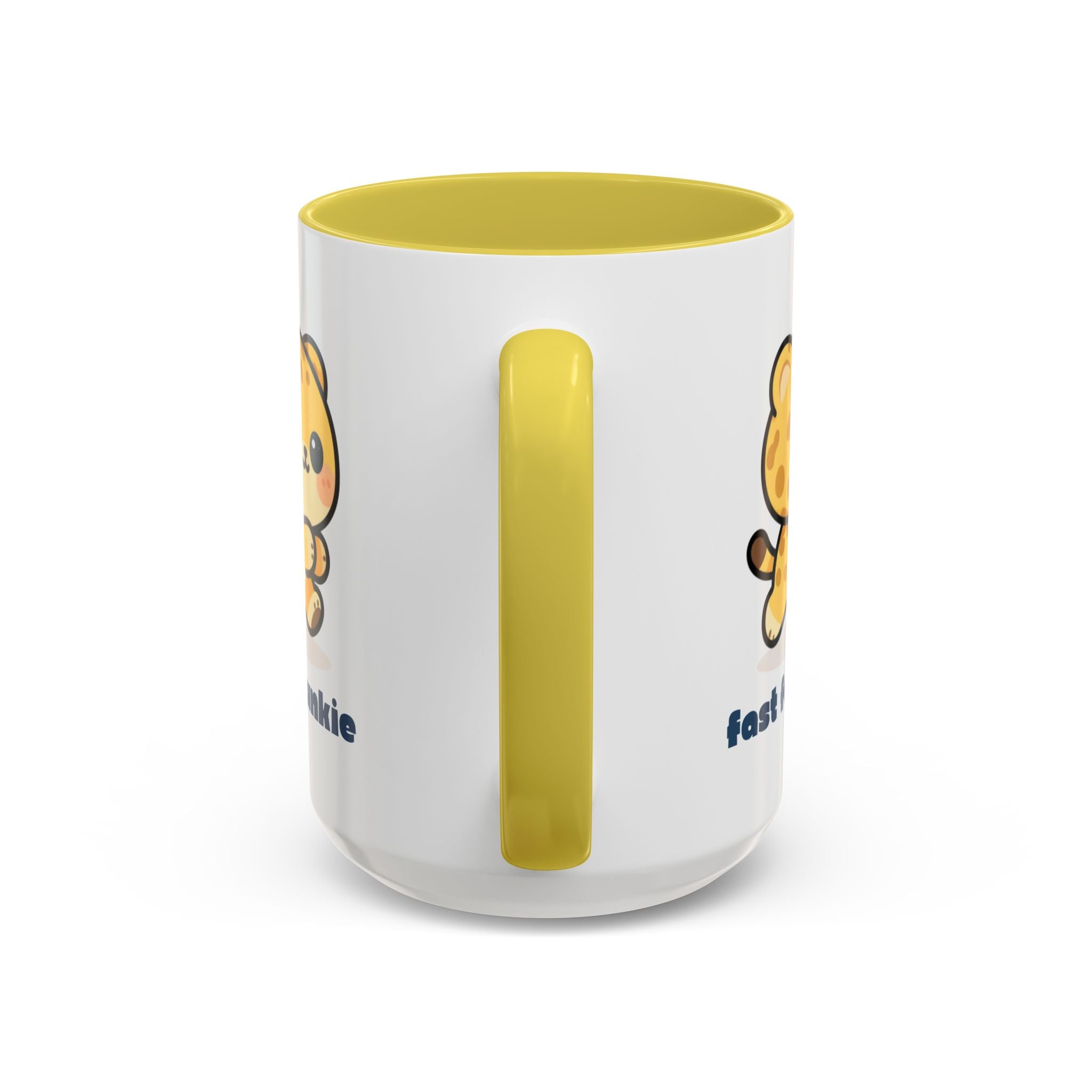 'Fast Food Junkie' Cat Mug — Colorful 11oz & 15oz Ceramic Coffee Cup