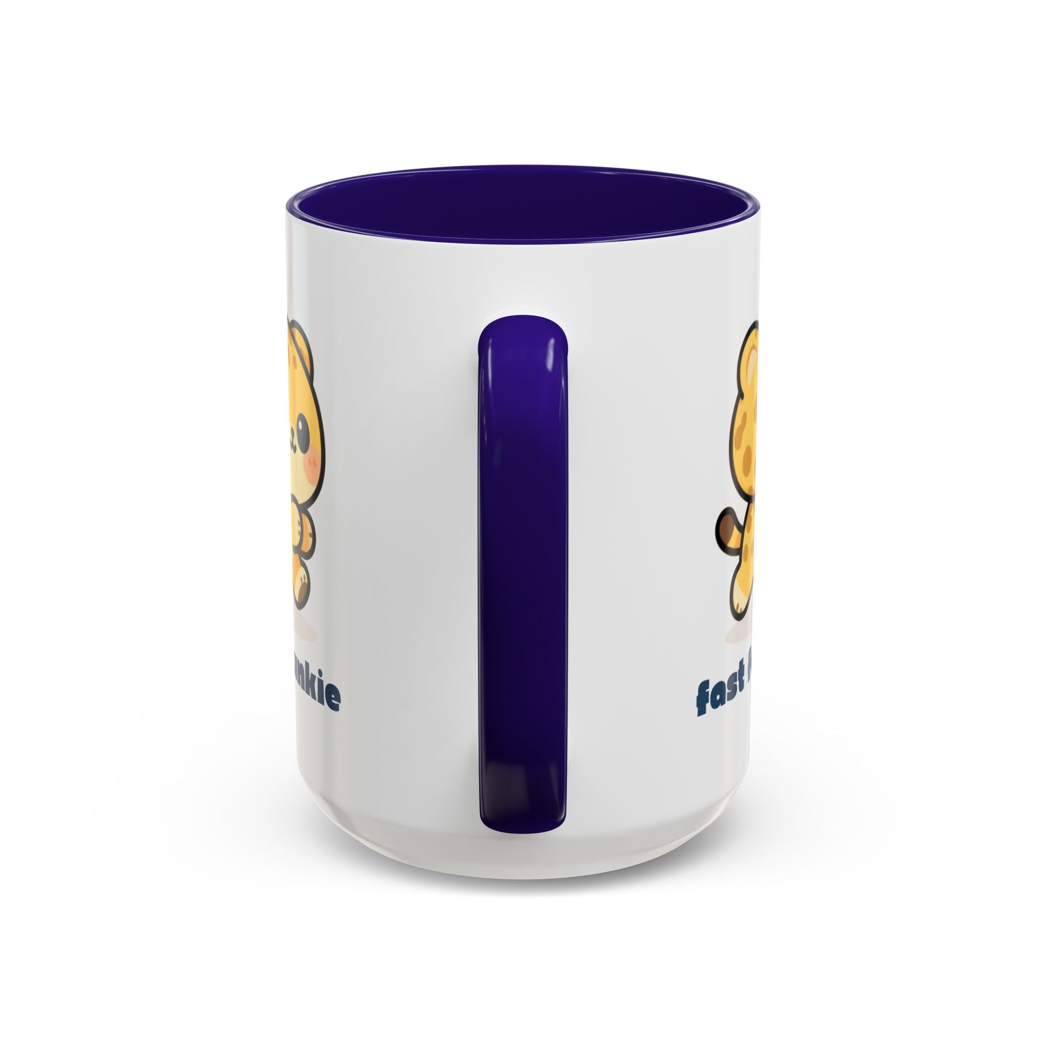 'Fast Food Junkie' Cat Mug — Colorful 11oz & 15oz Ceramic Coffee Cup