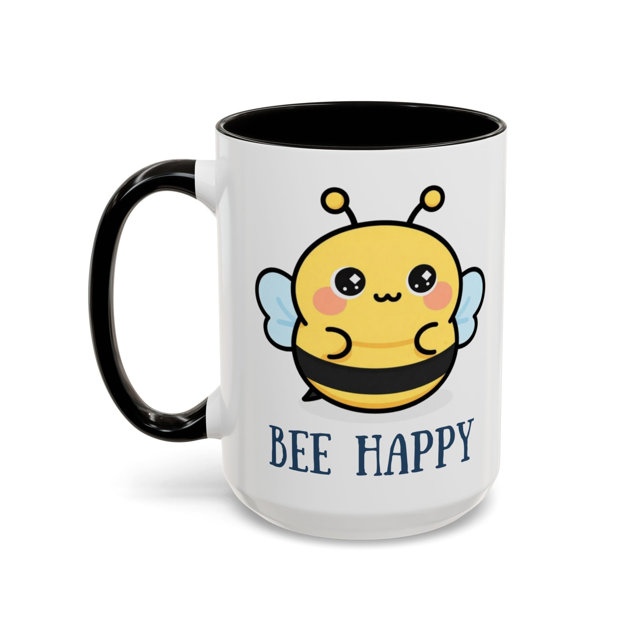 Bee Happy Mug – Cute Kawaii Bee Coffee Cup (11oz/15oz)