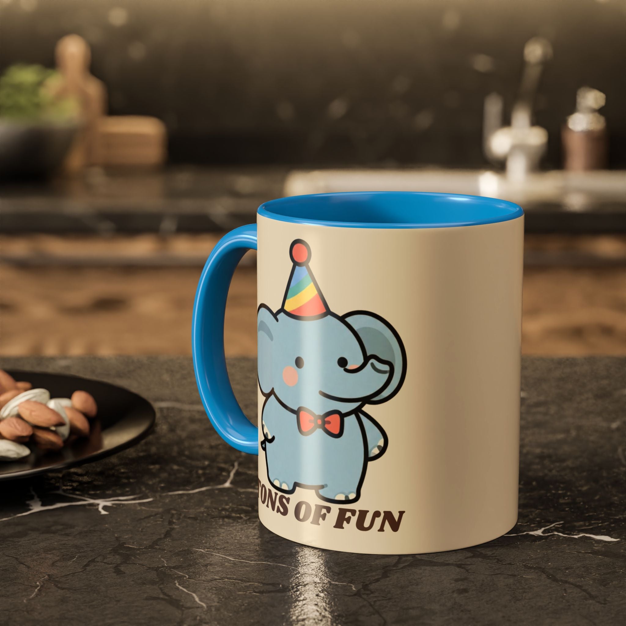 Tons of Fun Elephant Mug — Cute Party Animal Coffee Cup (11oz & 15oz)