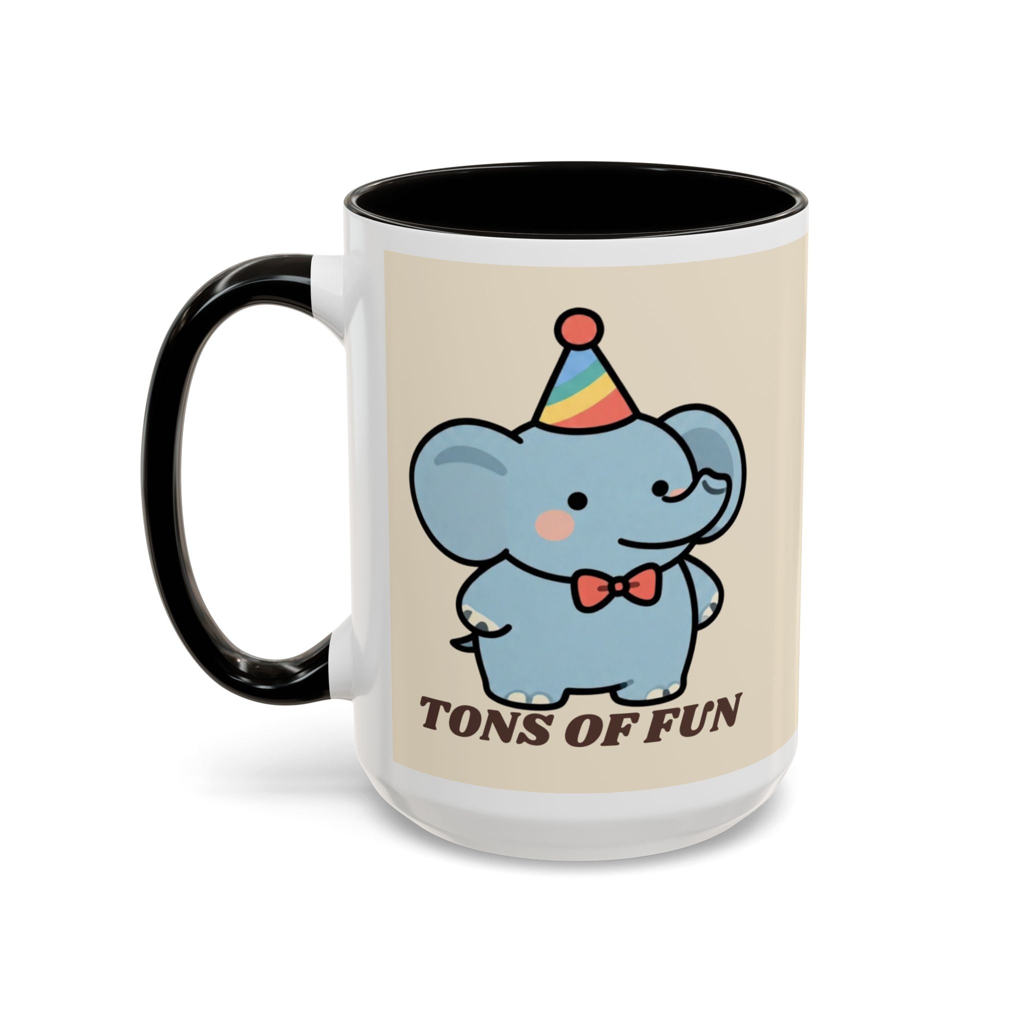 Tons of Fun Elephant Mug — Cute Party Animal Coffee Cup (11oz & 15oz)