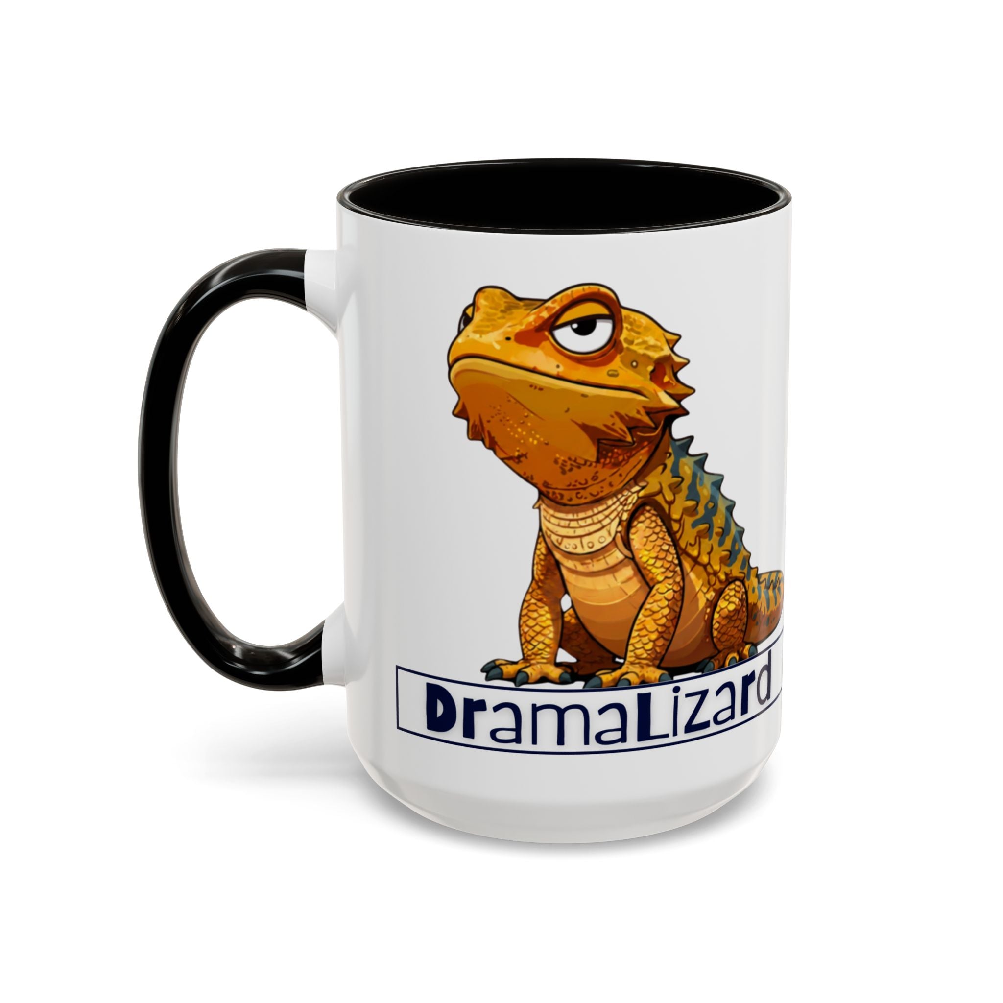 Drama Lizard Coffee Mug — Funny Bearded Dragon Tea Cup (11oz & 15oz)