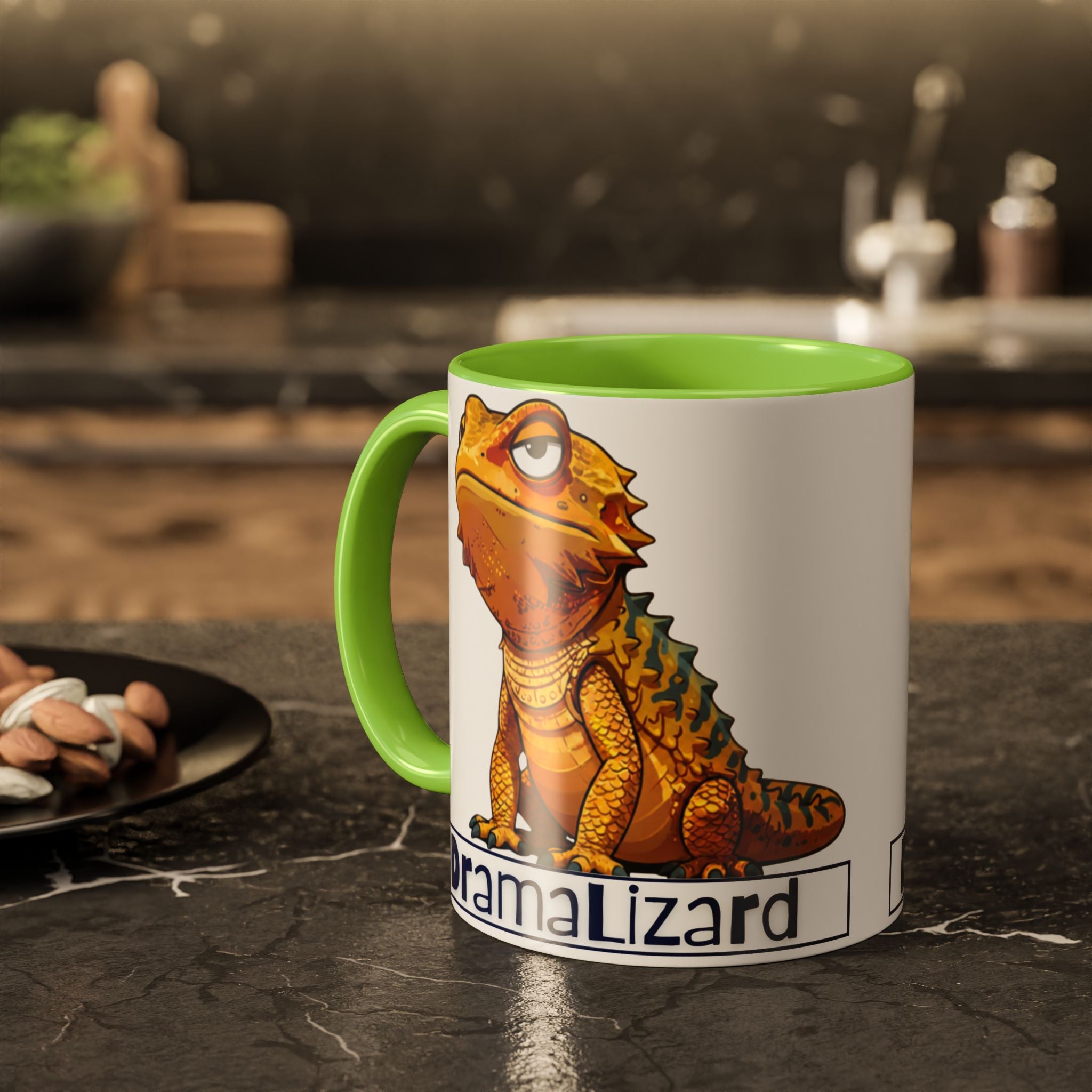 Drama Lizard Coffee Mug — Funny Bearded Dragon Tea Cup (11oz & 15oz)