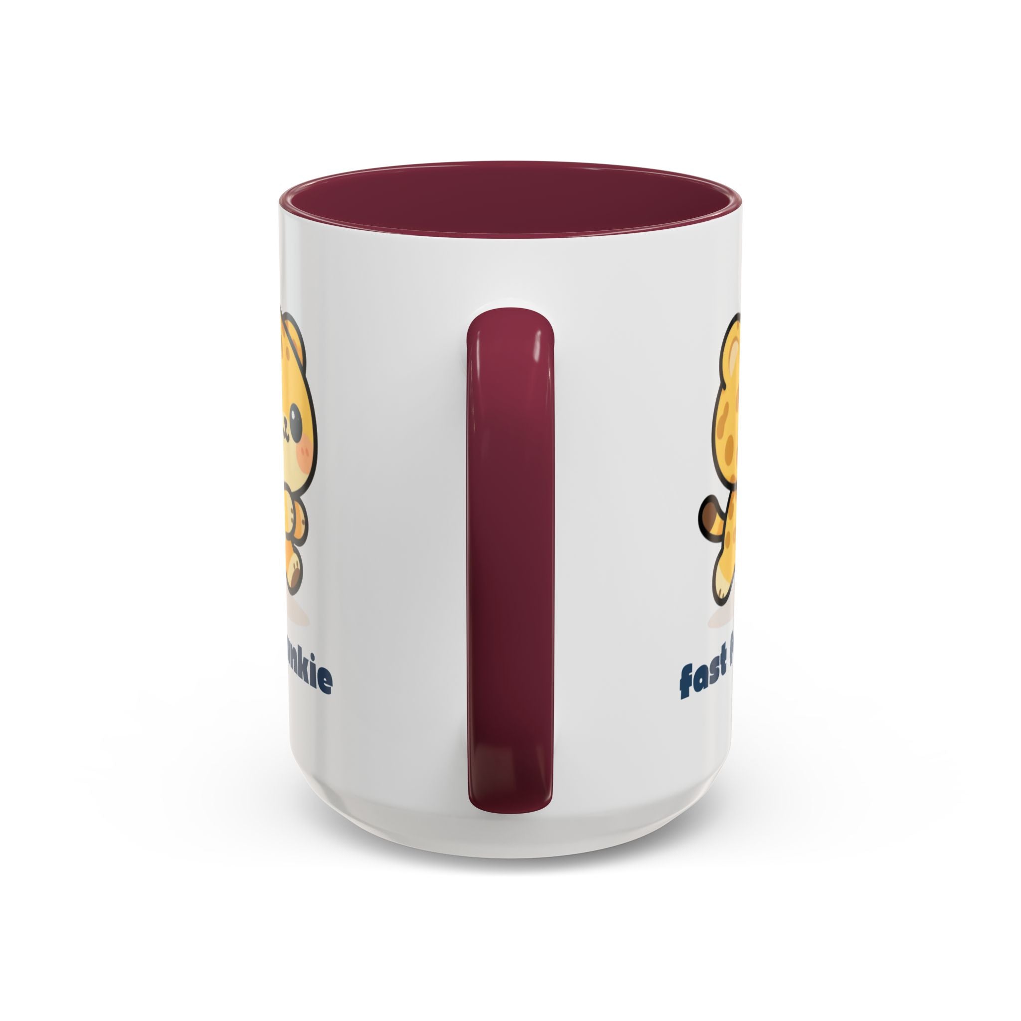 'Fast Food Junkie' Cat Mug — Colorful 11oz & 15oz Ceramic Coffee Cup