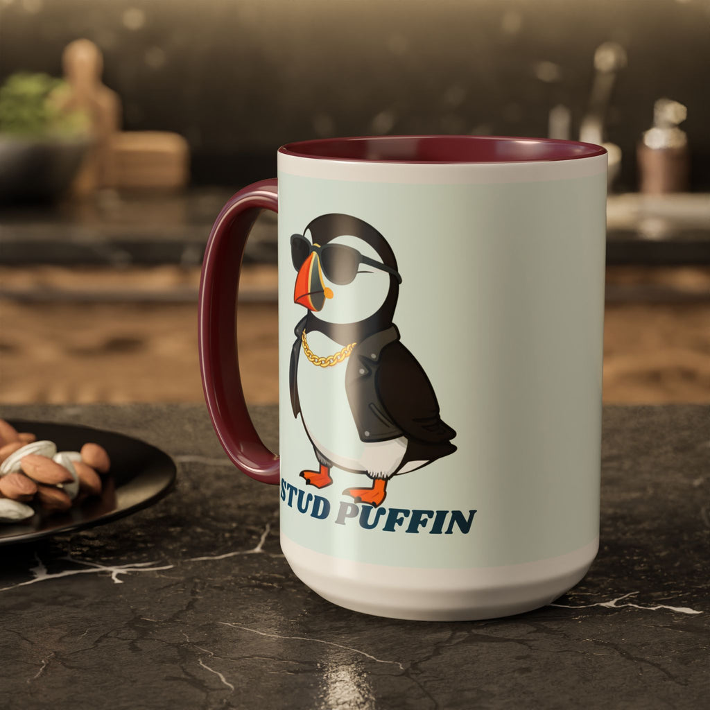 Stud Puffin Mug — Funny Puffin Coffee Cup (11oz & 15oz)
