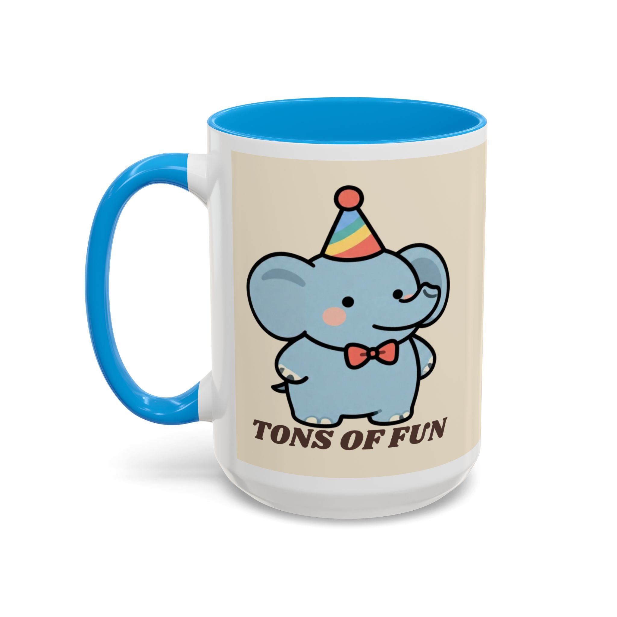 Tons of Fun Elephant Mug — Cute Party Animal Coffee Cup (11oz & 15oz)