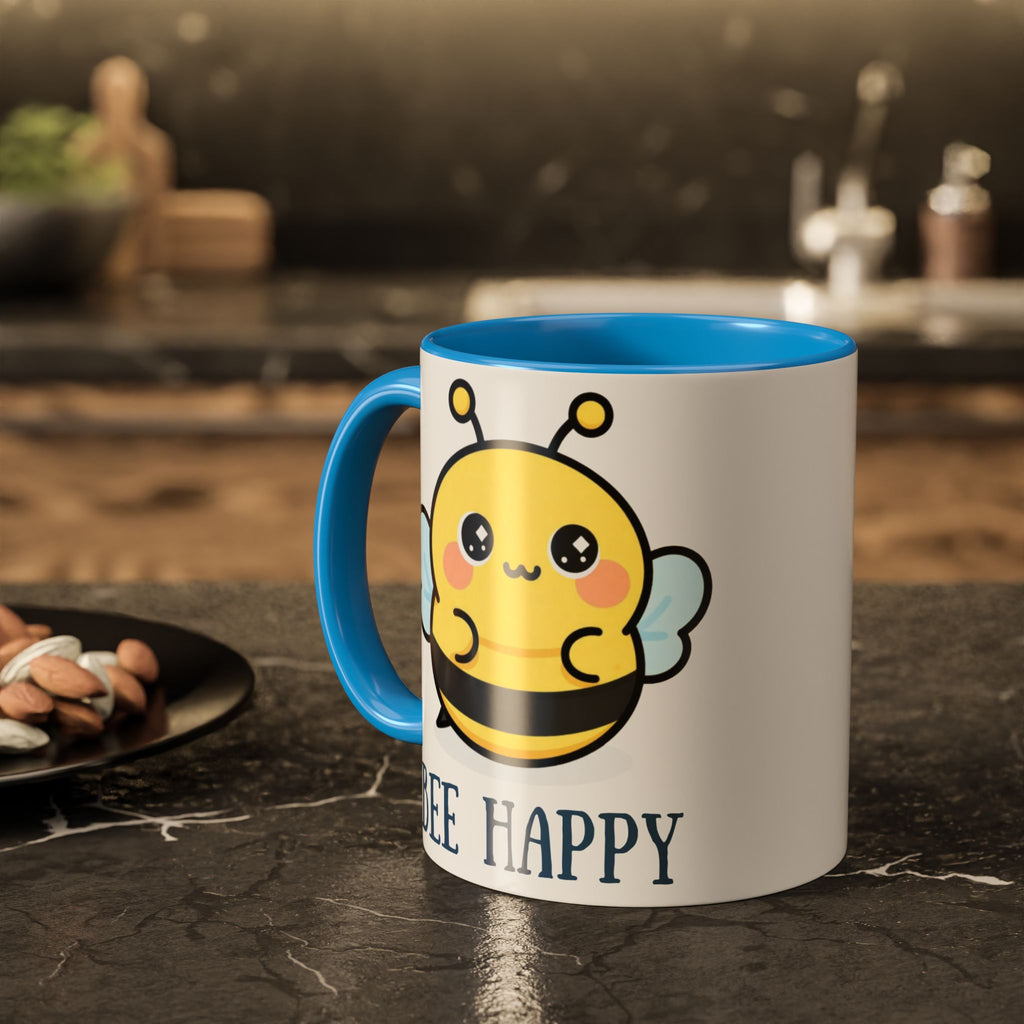 Bee Happy Mug – Cute Kawaii Bee Coffee Cup (11oz/15oz)