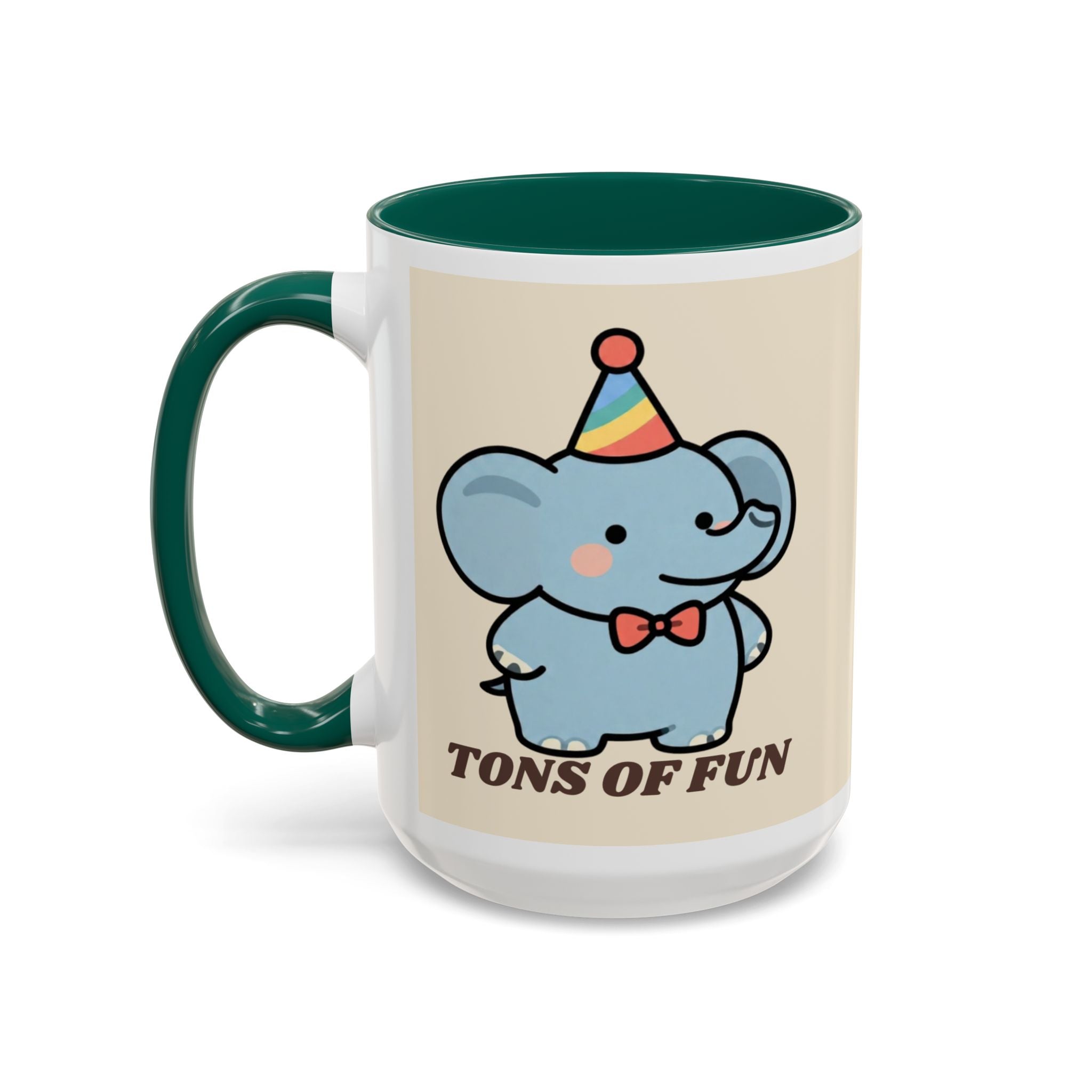 Tons of Fun Elephant Mug — Cute Party Animal Coffee Cup (11oz & 15oz)