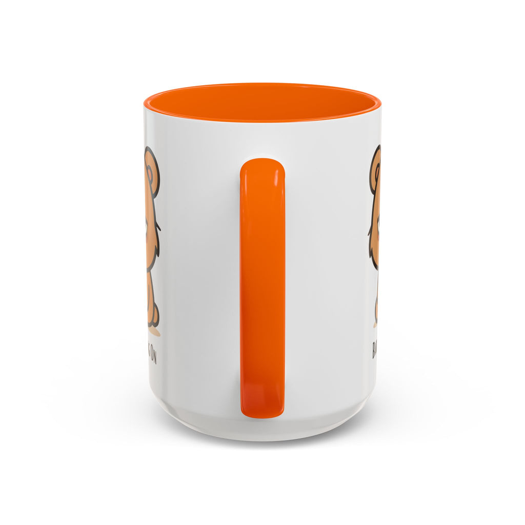 Barely Hanging On Bear Accent Coffee Mug – Cute Tired Bear 11/15oz