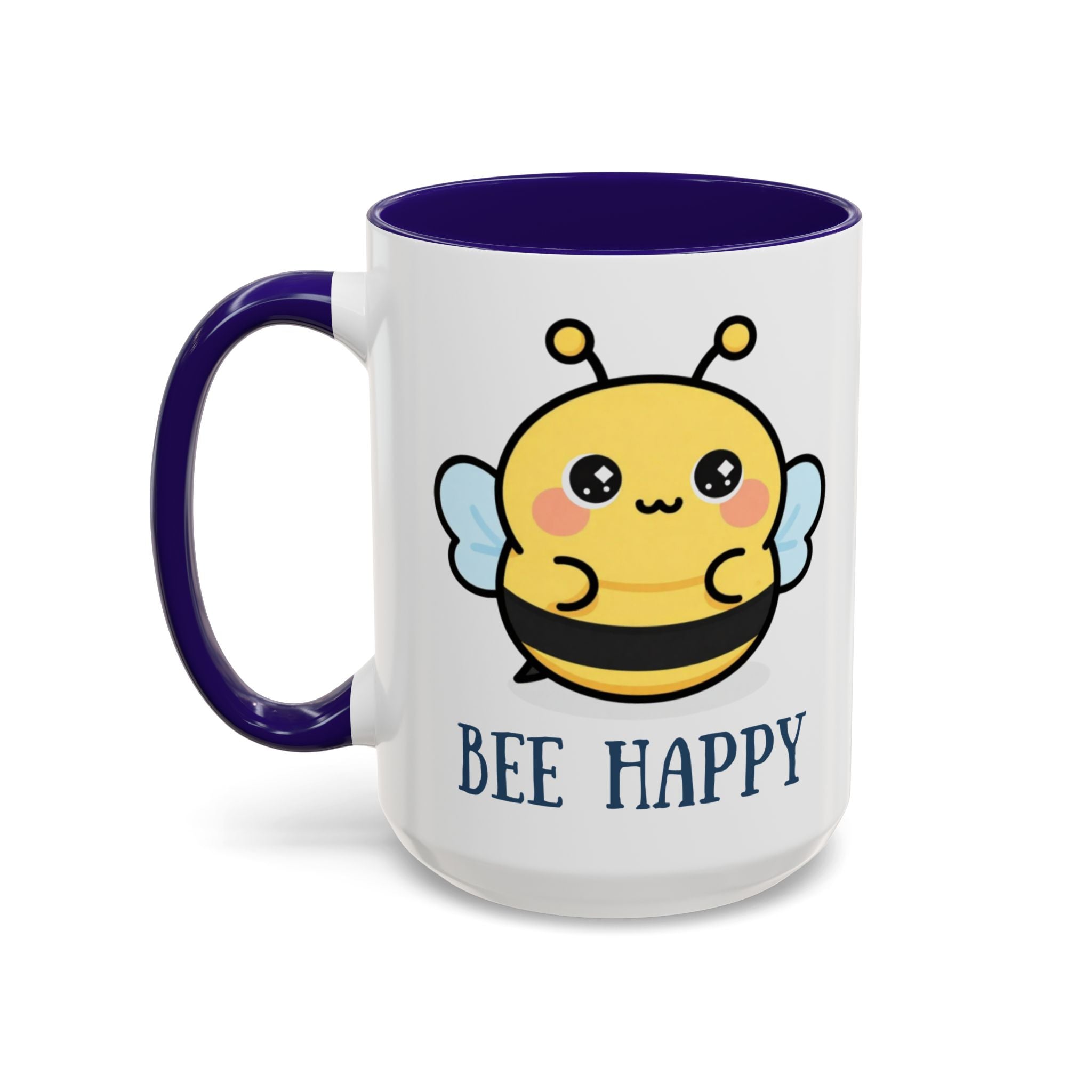 Bee Happy Mug – Cute Kawaii Bee Coffee Cup (11oz/15oz)