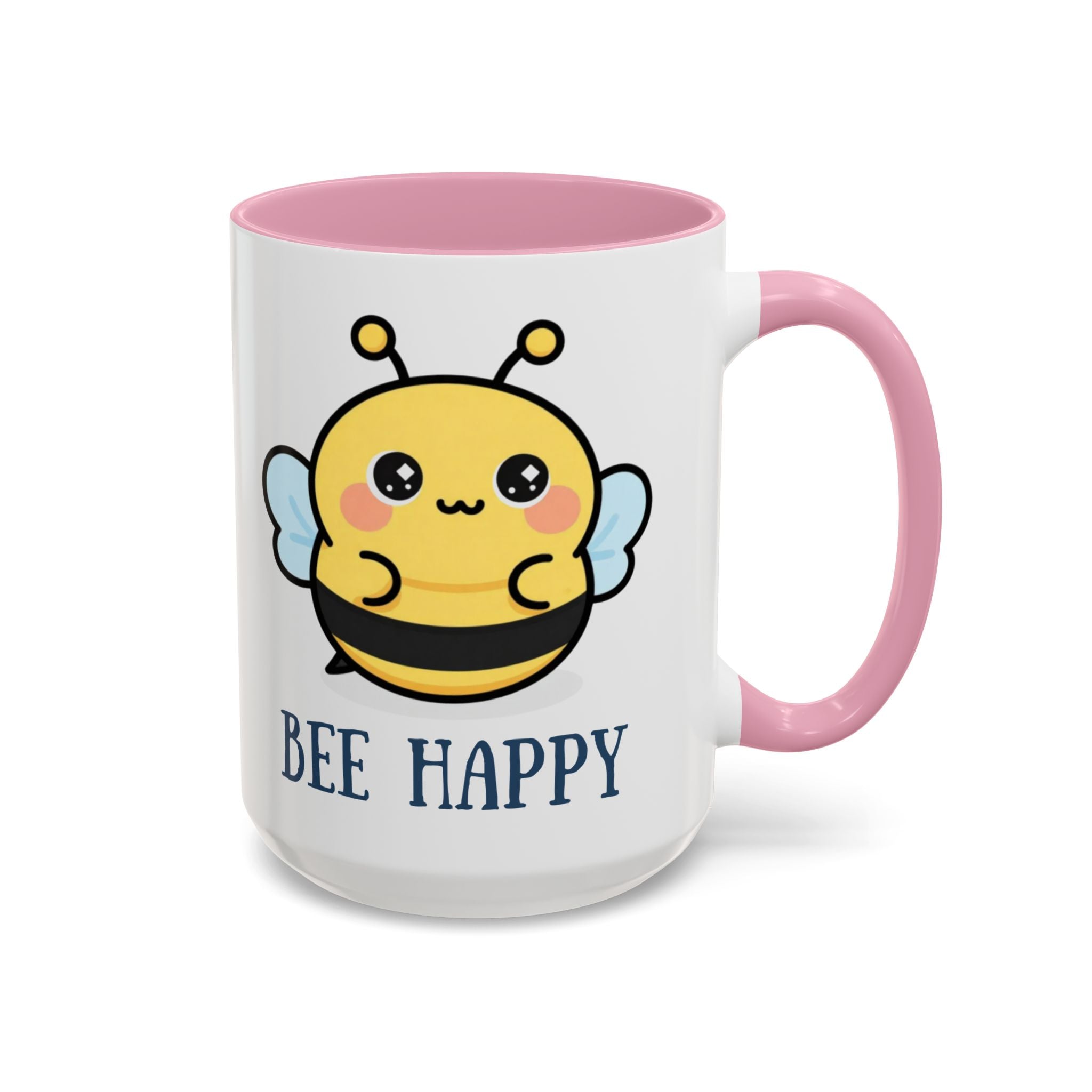 Bee Happy Mug – Cute Kawaii Bee Coffee Cup (11oz/15oz)