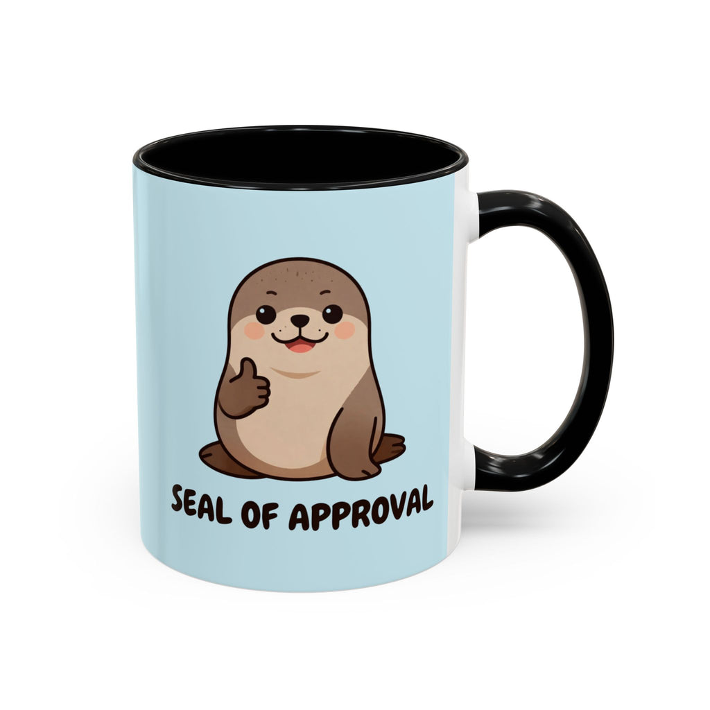 Seal of Approval Coffee Mug — Cute Otter Accent Mug (11/15oz)