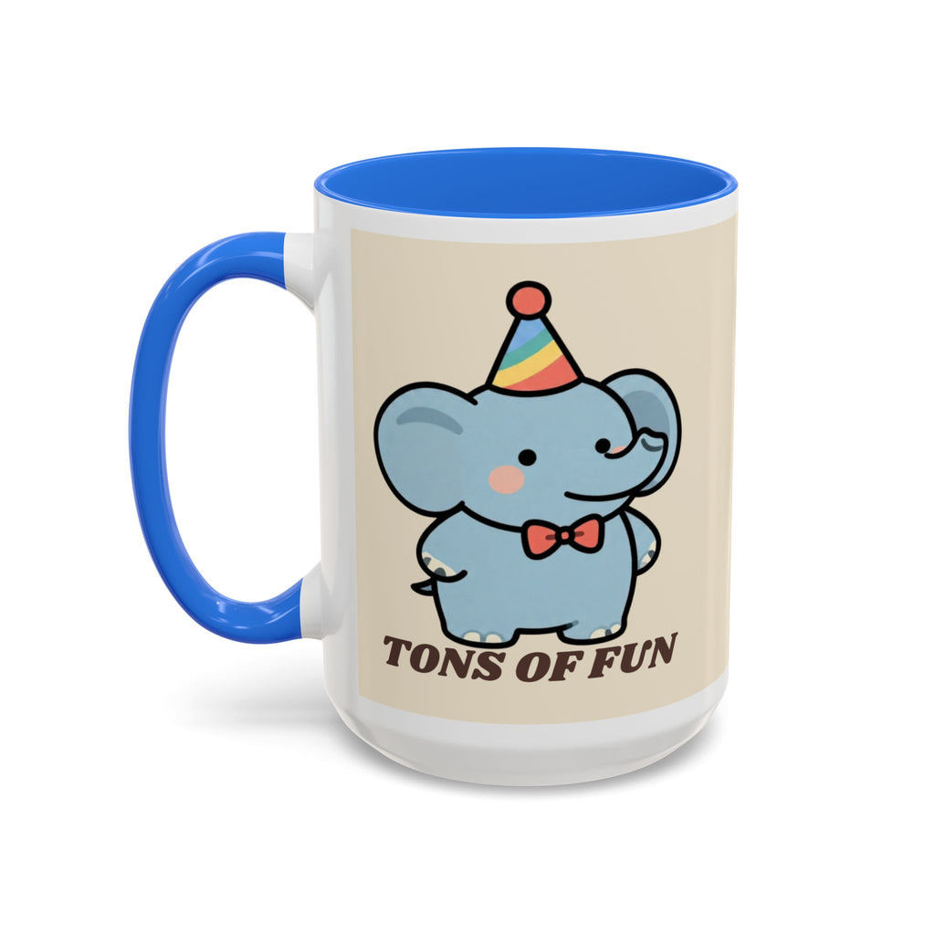Tons of Fun Elephant Mug — Cute Party Animal Coffee Cup (11oz & 15oz)