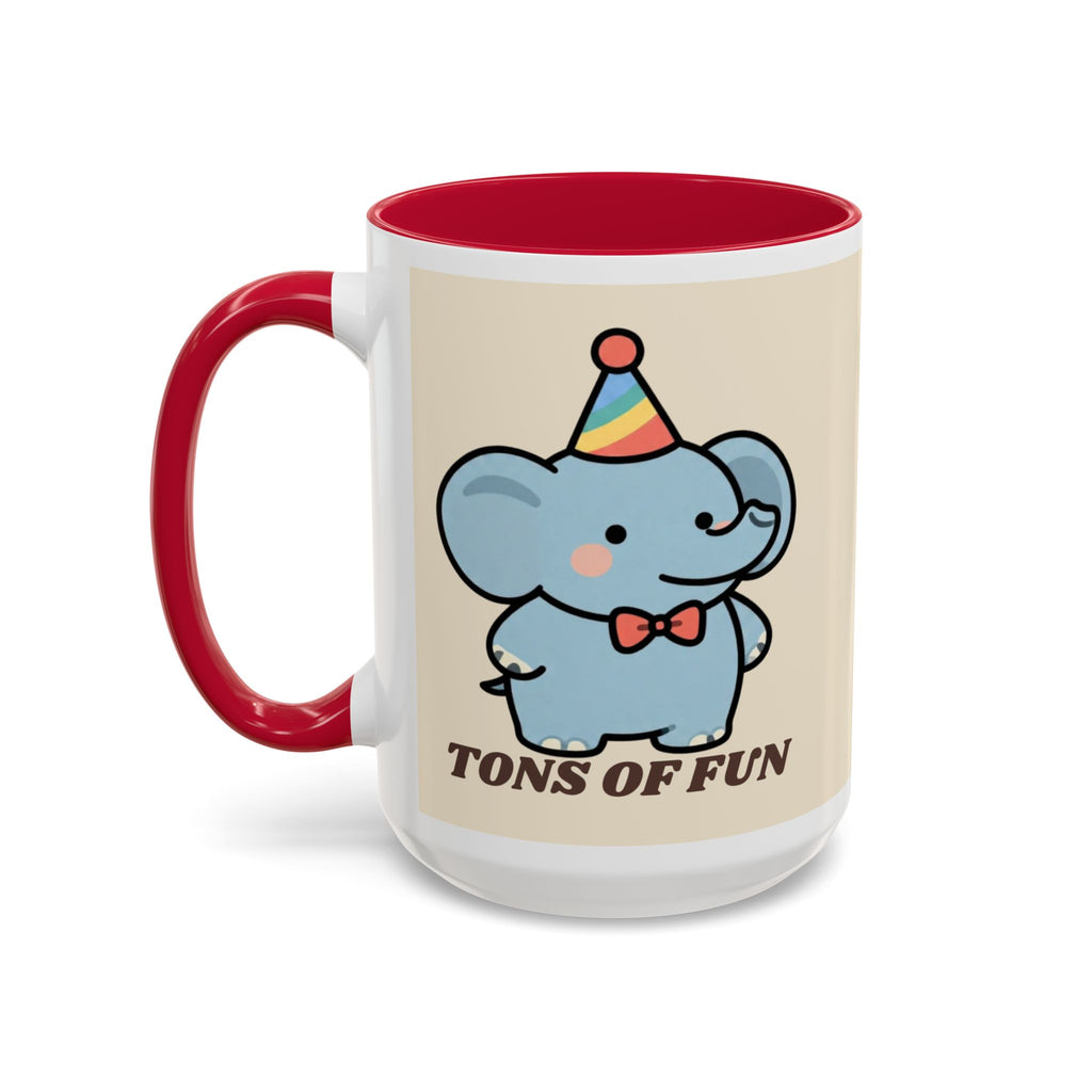Tons of Fun Elephant Mug — Cute Party Animal Coffee Cup (11oz & 15oz)