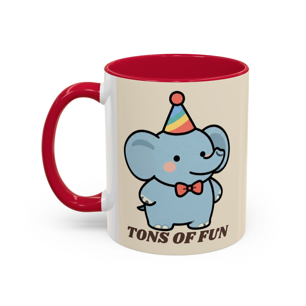 Tons of Fun Elephant Mug — Cute Party Animal Coffee Cup (11oz & 15oz)