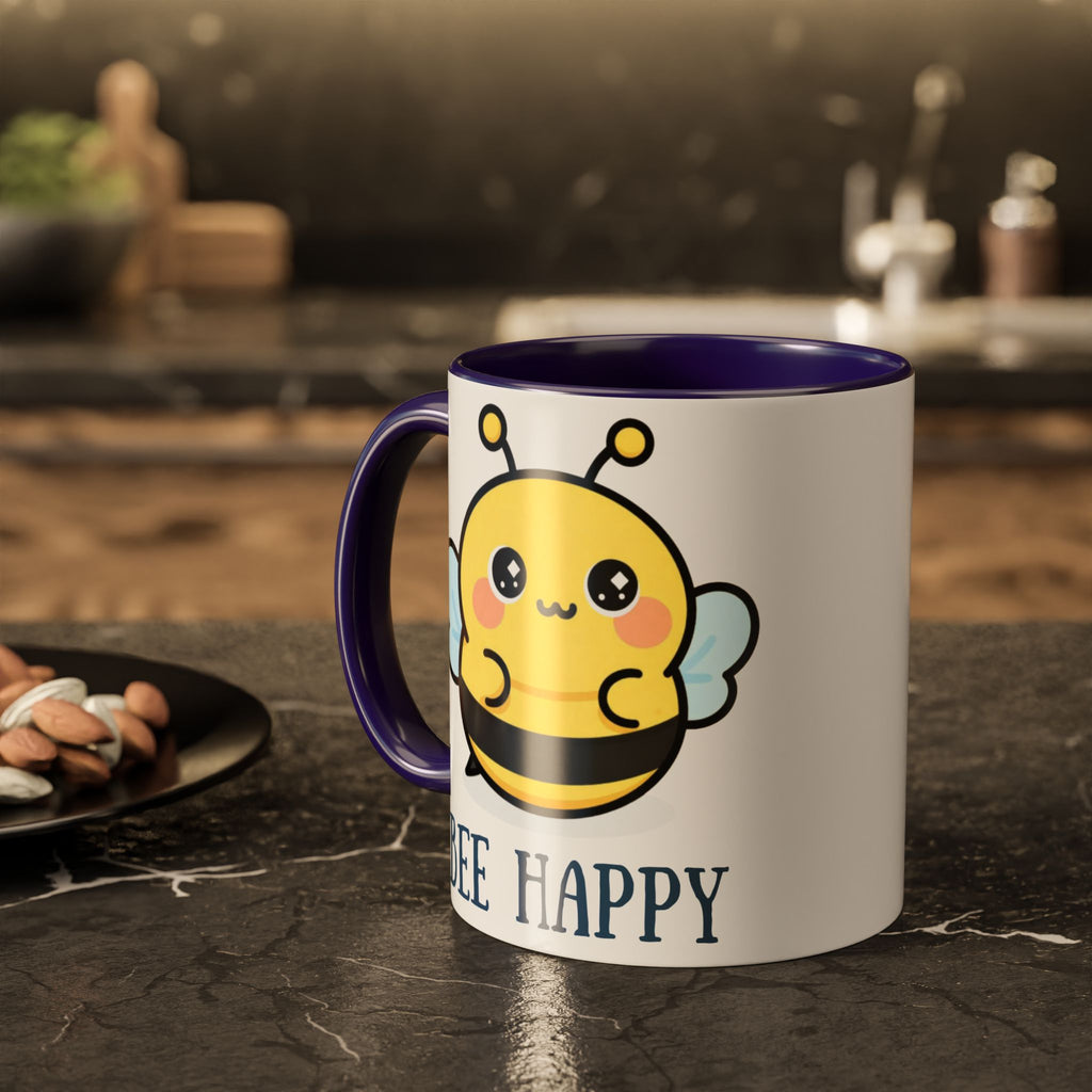 Bee Happy Mug – Cute Kawaii Bee Coffee Cup (11oz/15oz)