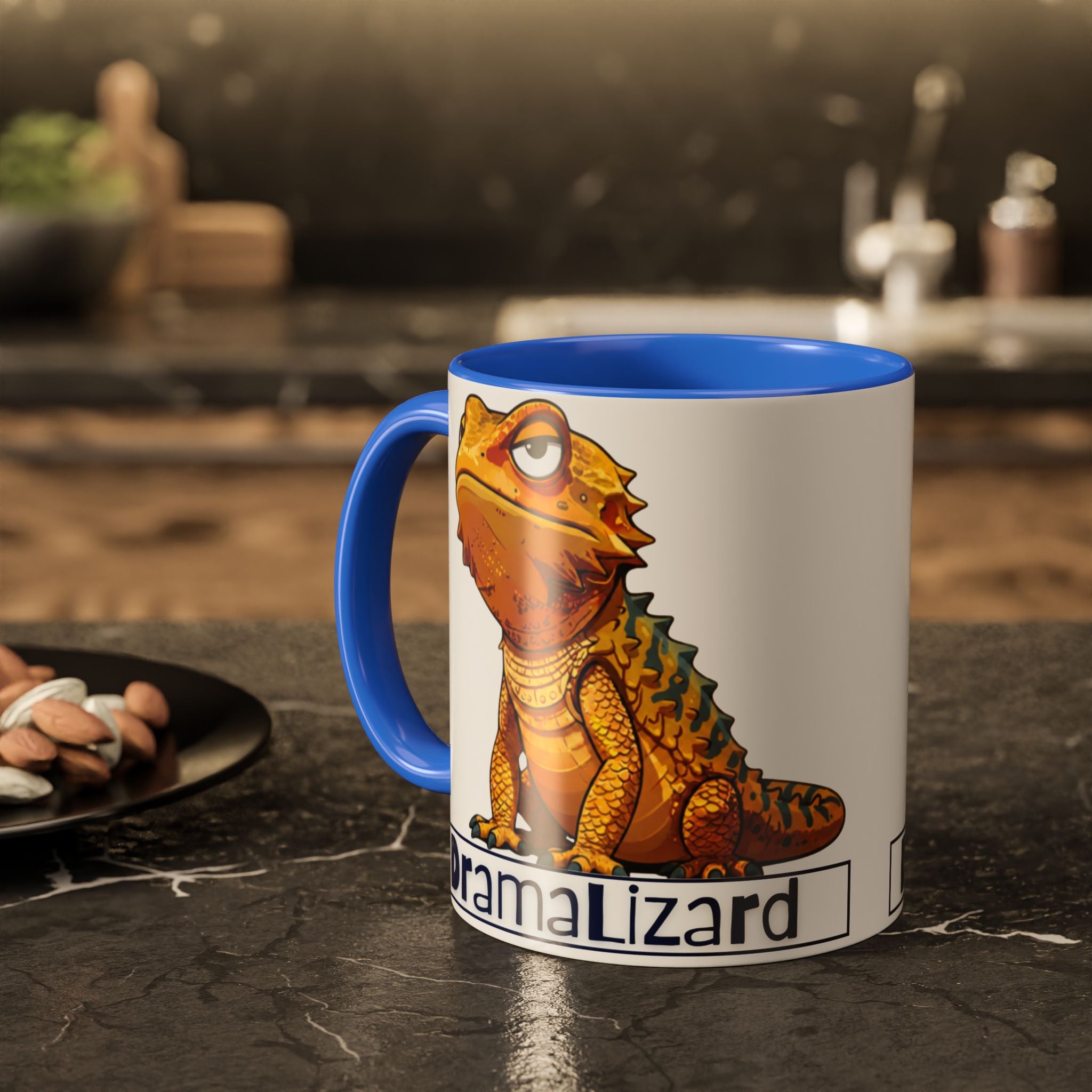 Drama Lizard Coffee Mug — Funny Bearded Dragon Tea Cup (11oz & 15oz)