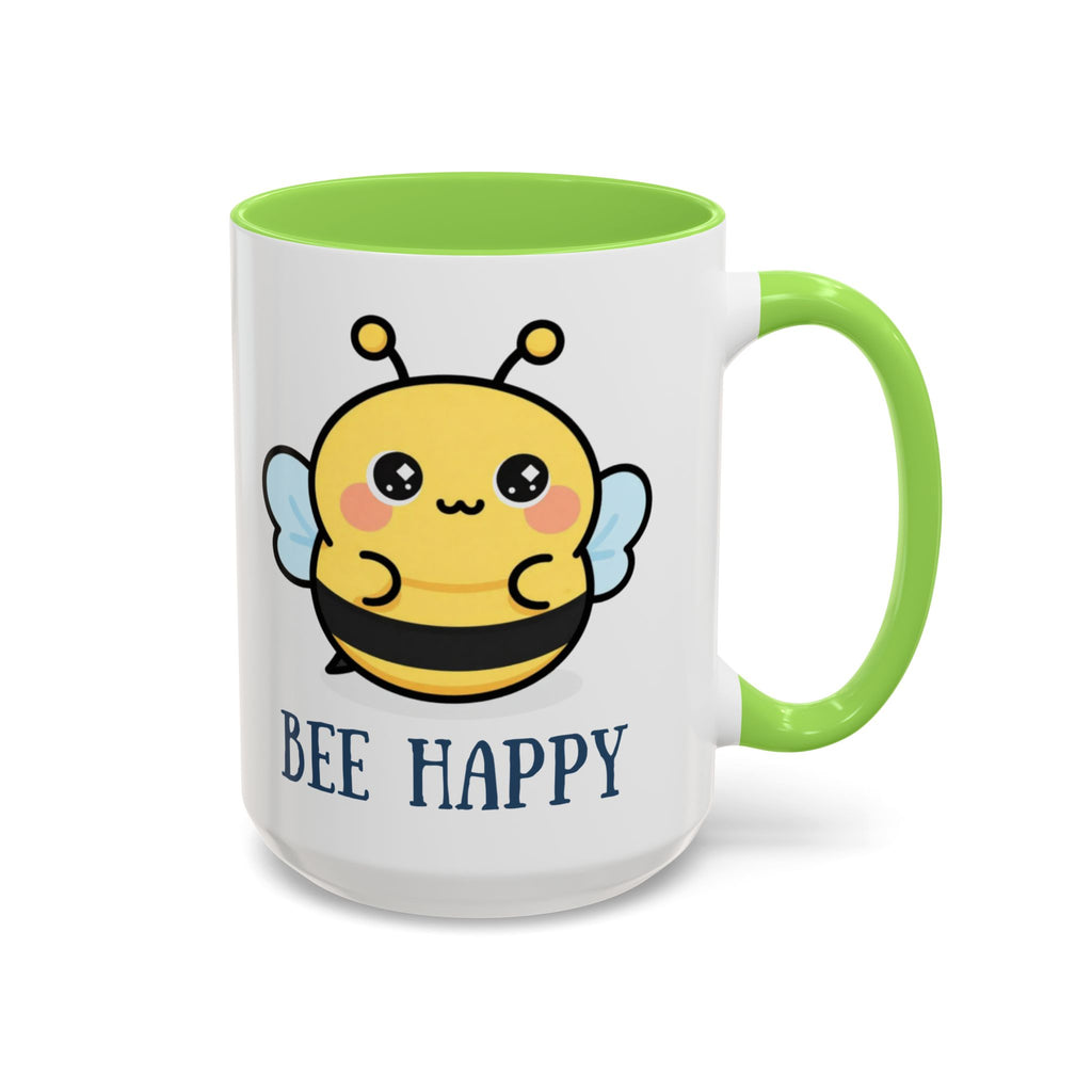 Bee Happy Mug – Cute Kawaii Bee Coffee Cup (11oz/15oz)