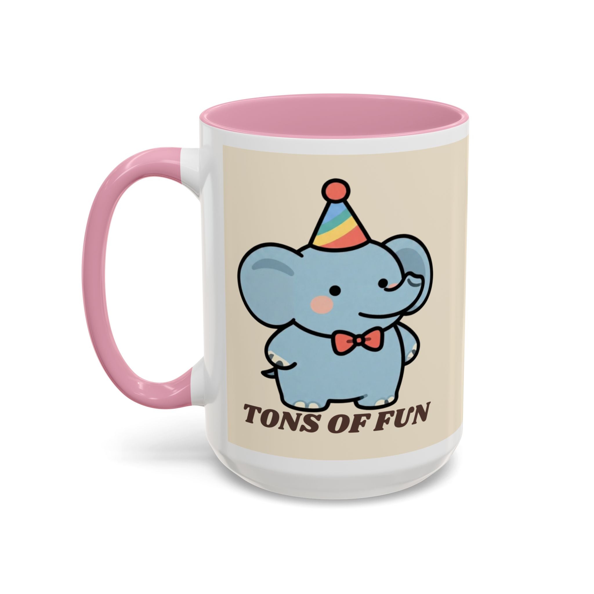Tons of Fun Elephant Mug — Cute Party Animal Coffee Cup (11oz & 15oz)