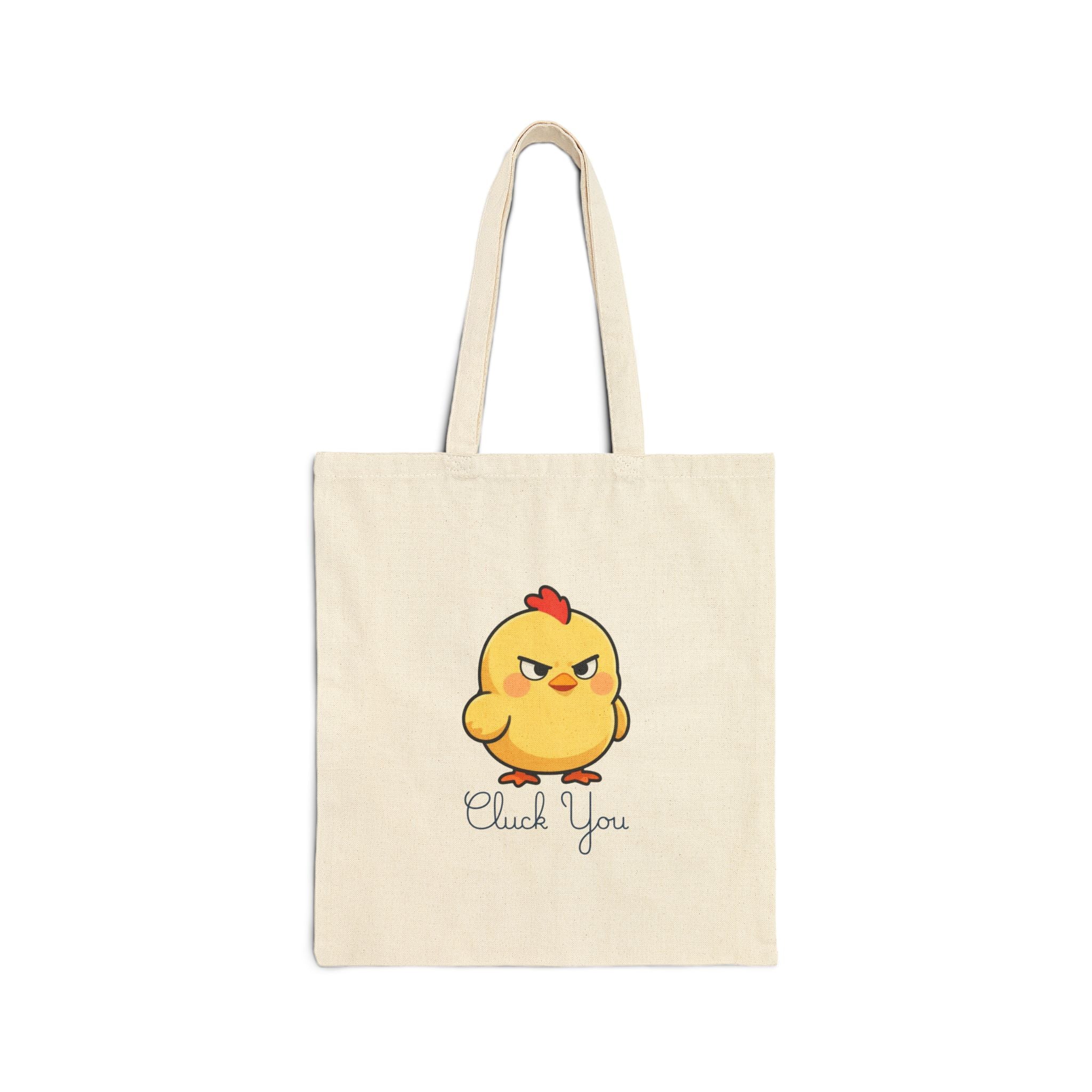 Chick You Cute - Angry Chick Illustration Tote Bag
