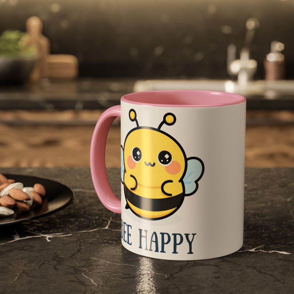 Bee Happy Mug – Cute Kawaii Bee Coffee Cup (11oz/15oz)