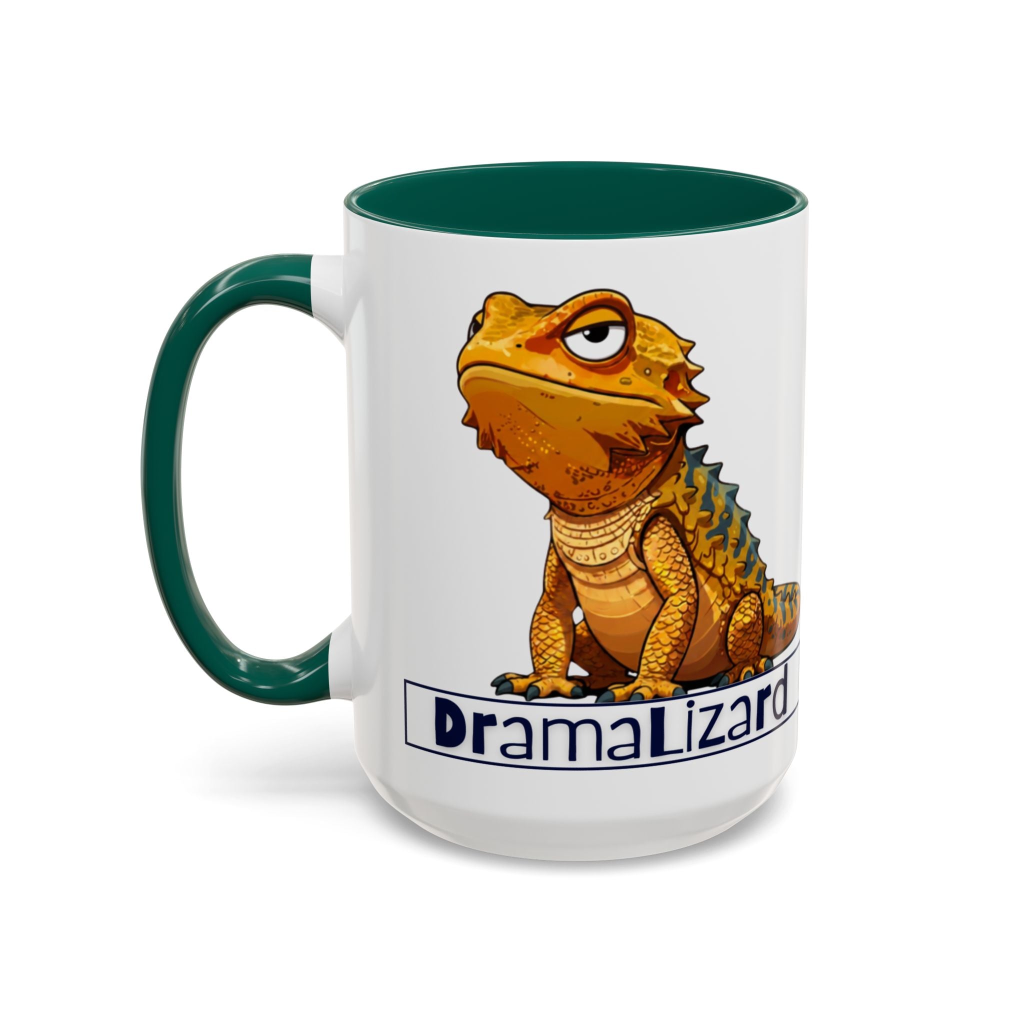 Drama Lizard Coffee Mug — Funny Bearded Dragon Tea Cup (11oz & 15oz)