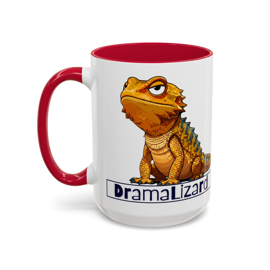 Drama Lizard Coffee Mug — Funny Bearded Dragon Tea Cup (11oz & 15oz)