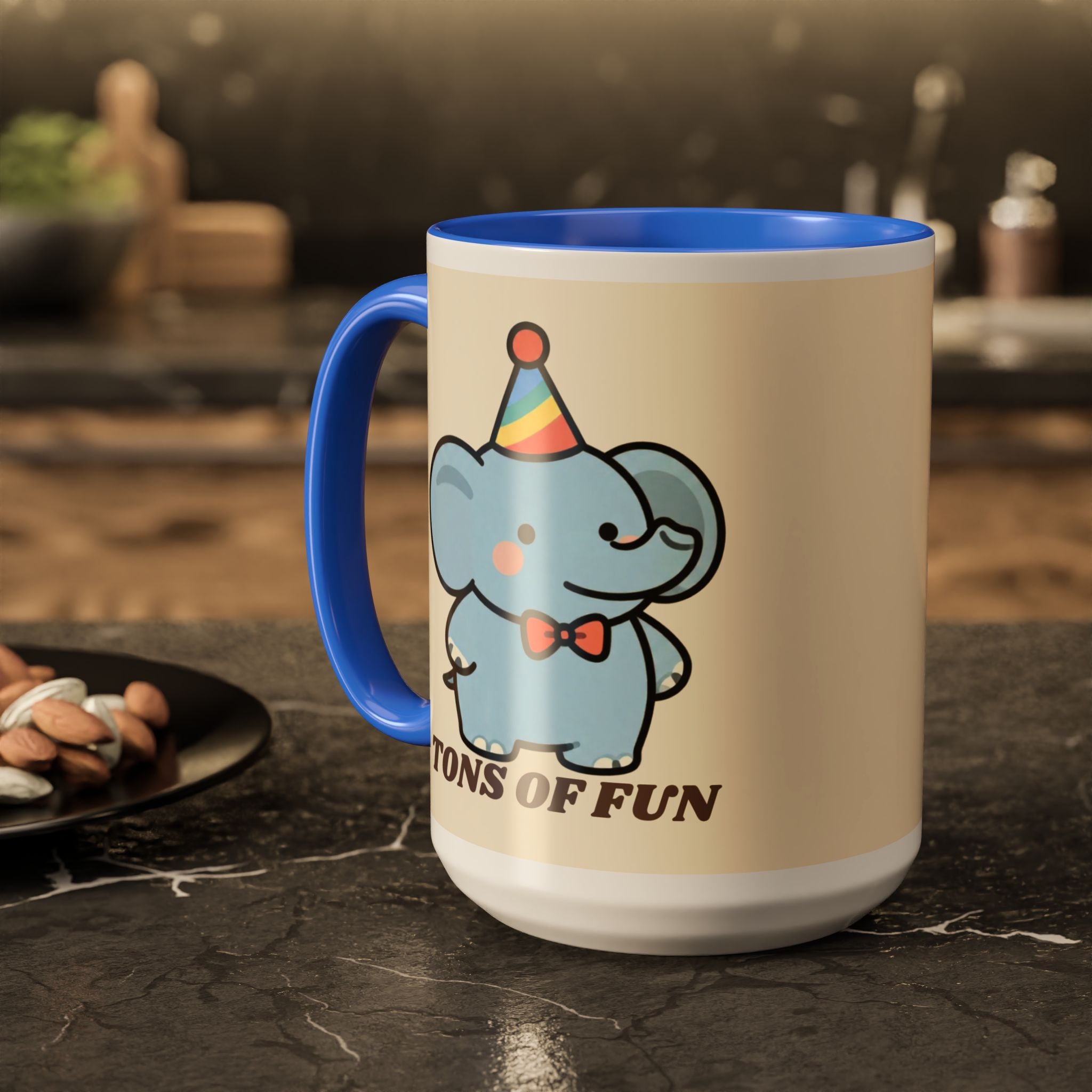 Tons of Fun Elephant Mug — Cute Party Animal Coffee Cup (11oz & 15oz)