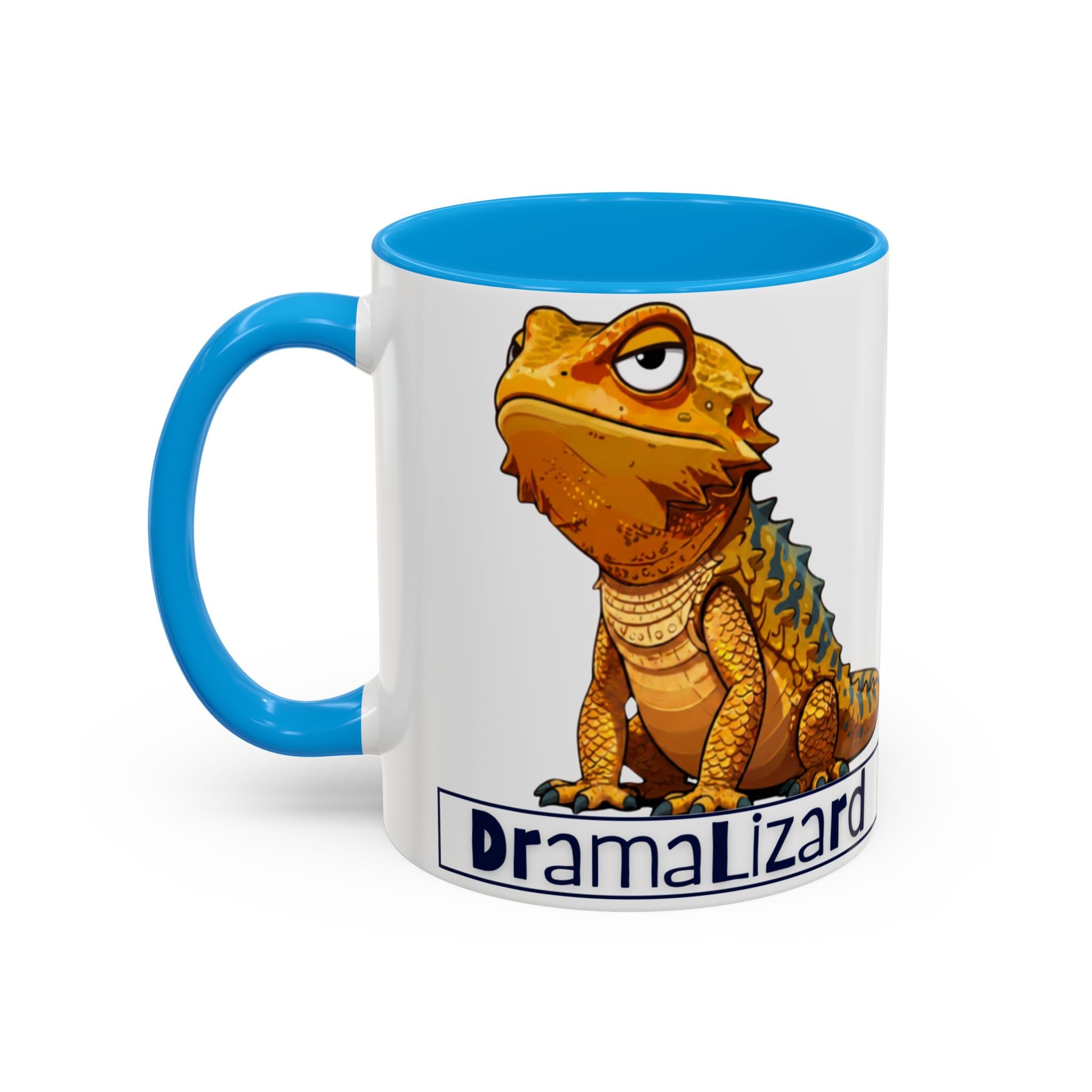 Drama Lizard Coffee Mug — Funny Bearded Dragon Tea Cup (11oz & 15oz)