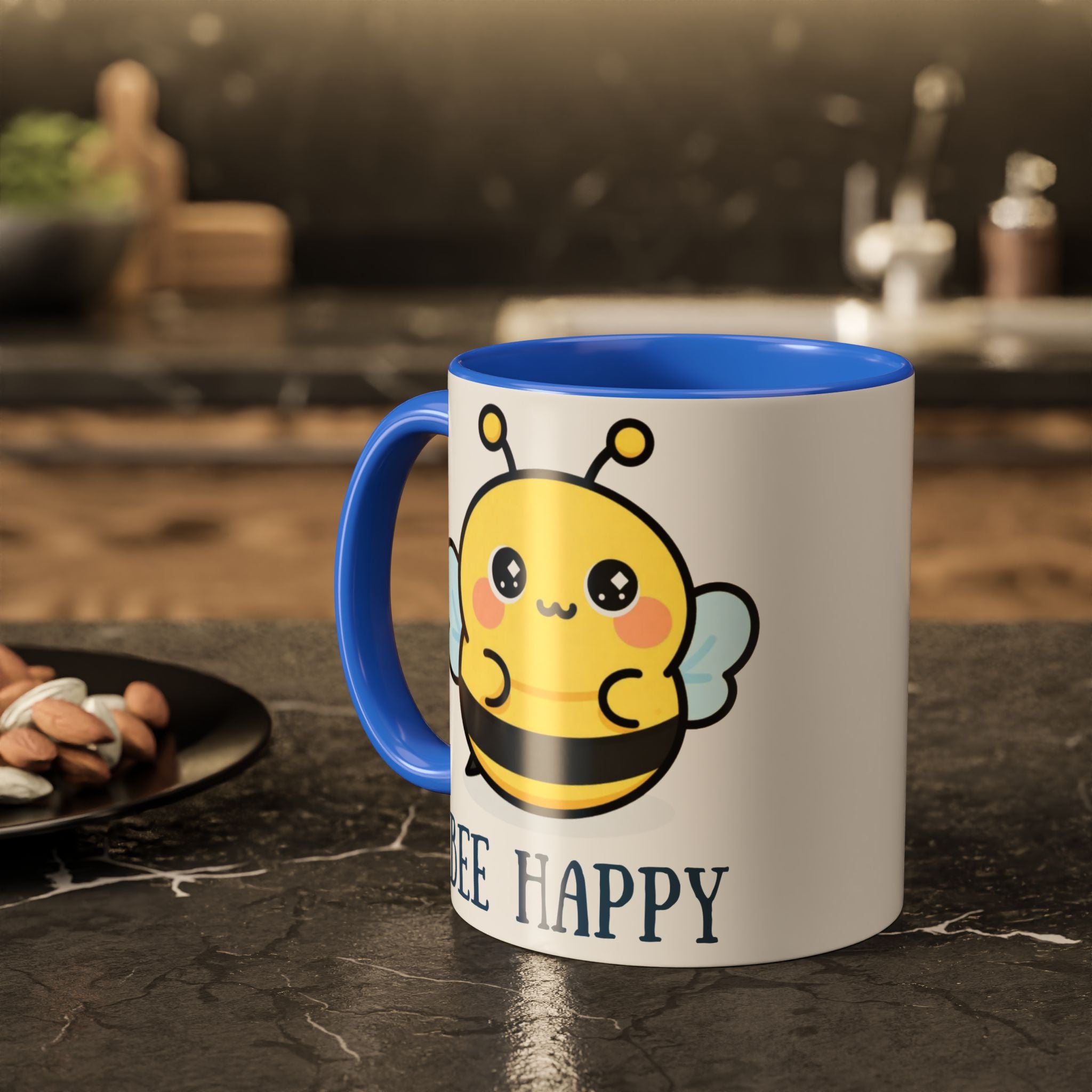 Bee Happy Mug – Cute Kawaii Bee Coffee Cup (11oz/15oz)