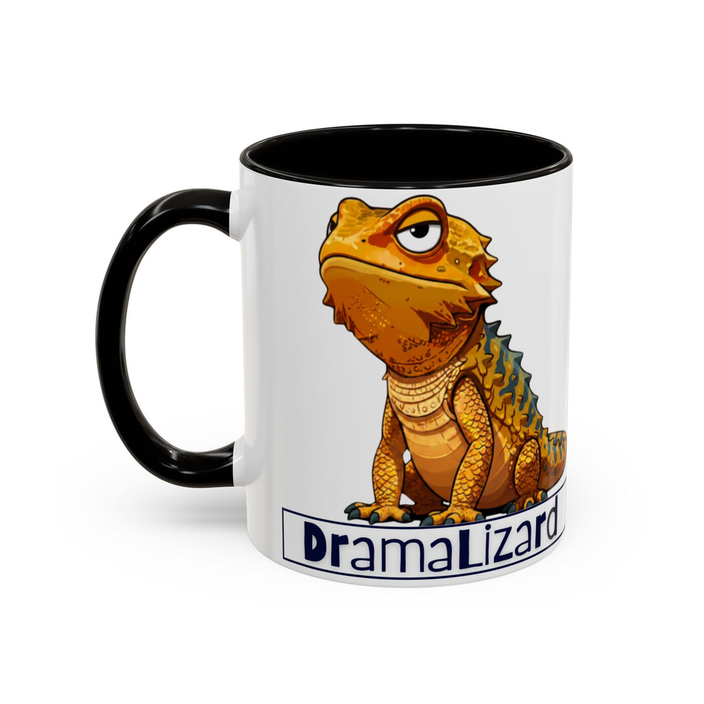Drama Lizard Coffee Mug — Funny Bearded Dragon Tea Cup (11oz & 15oz)