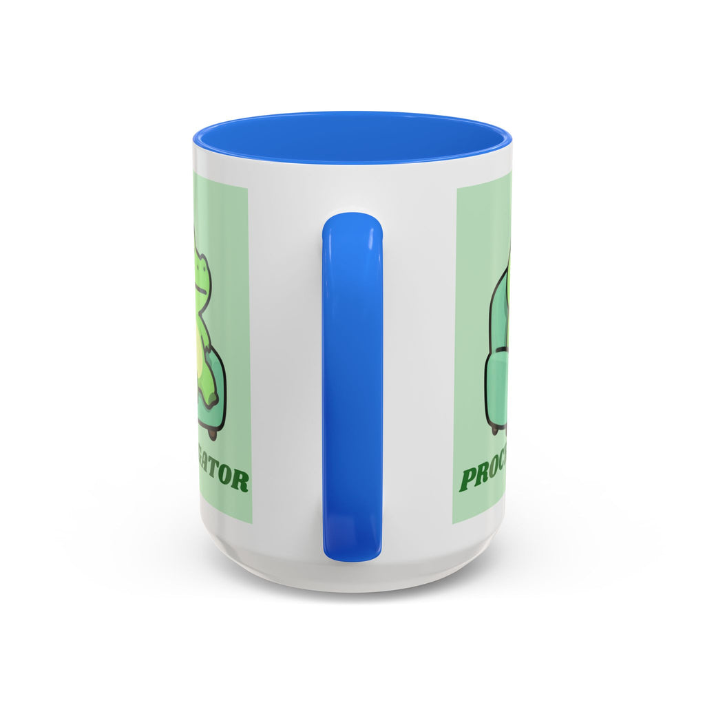 Procrastigator Frog Mug — Cute Cartoon Alligator Coffee Cup (11oz & 15oz)