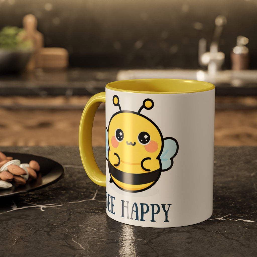 Bee Happy Mug – Cute Kawaii Bee Coffee Cup (11oz/15oz)