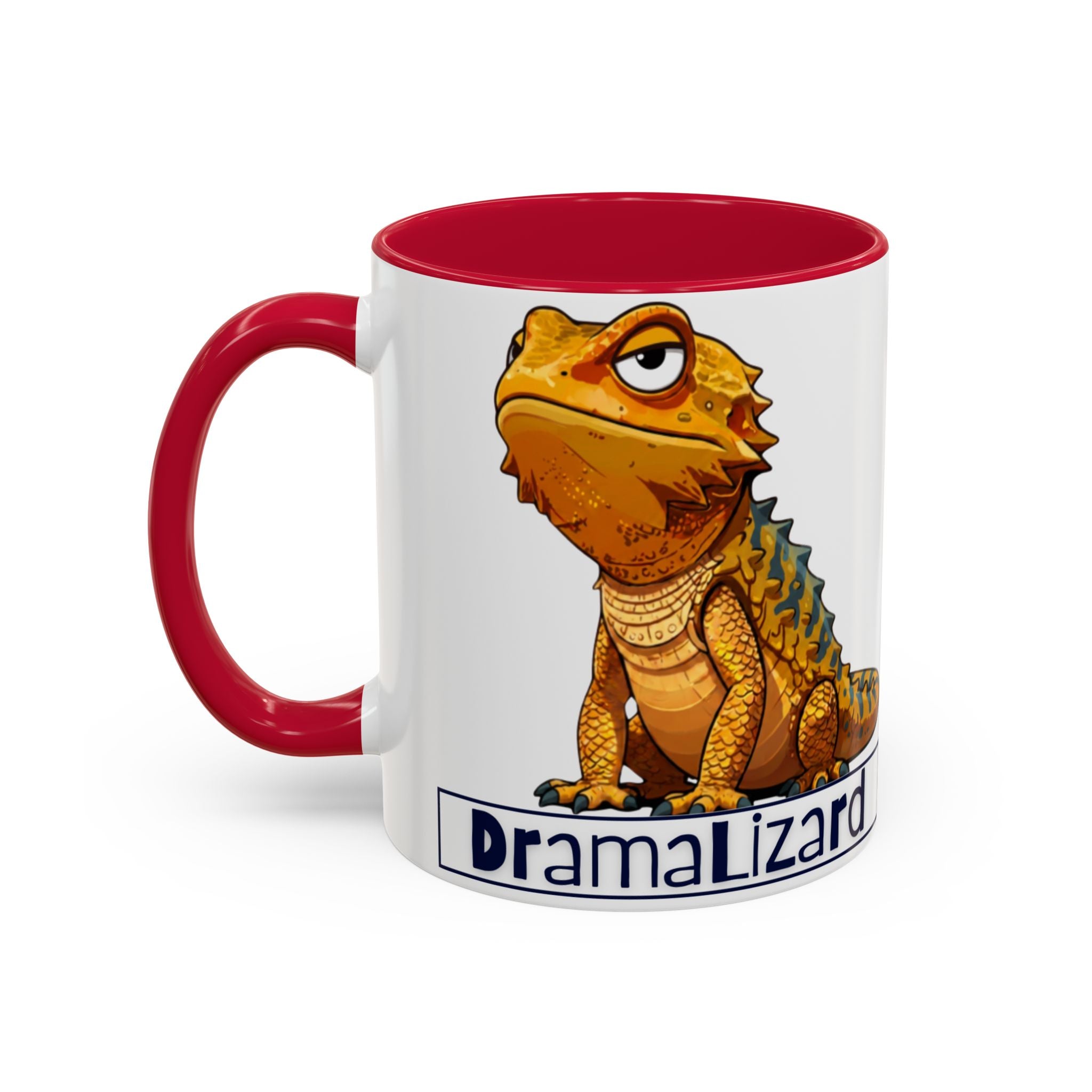 Drama Lizard Coffee Mug — Funny Bearded Dragon Tea Cup (11oz & 15oz)
