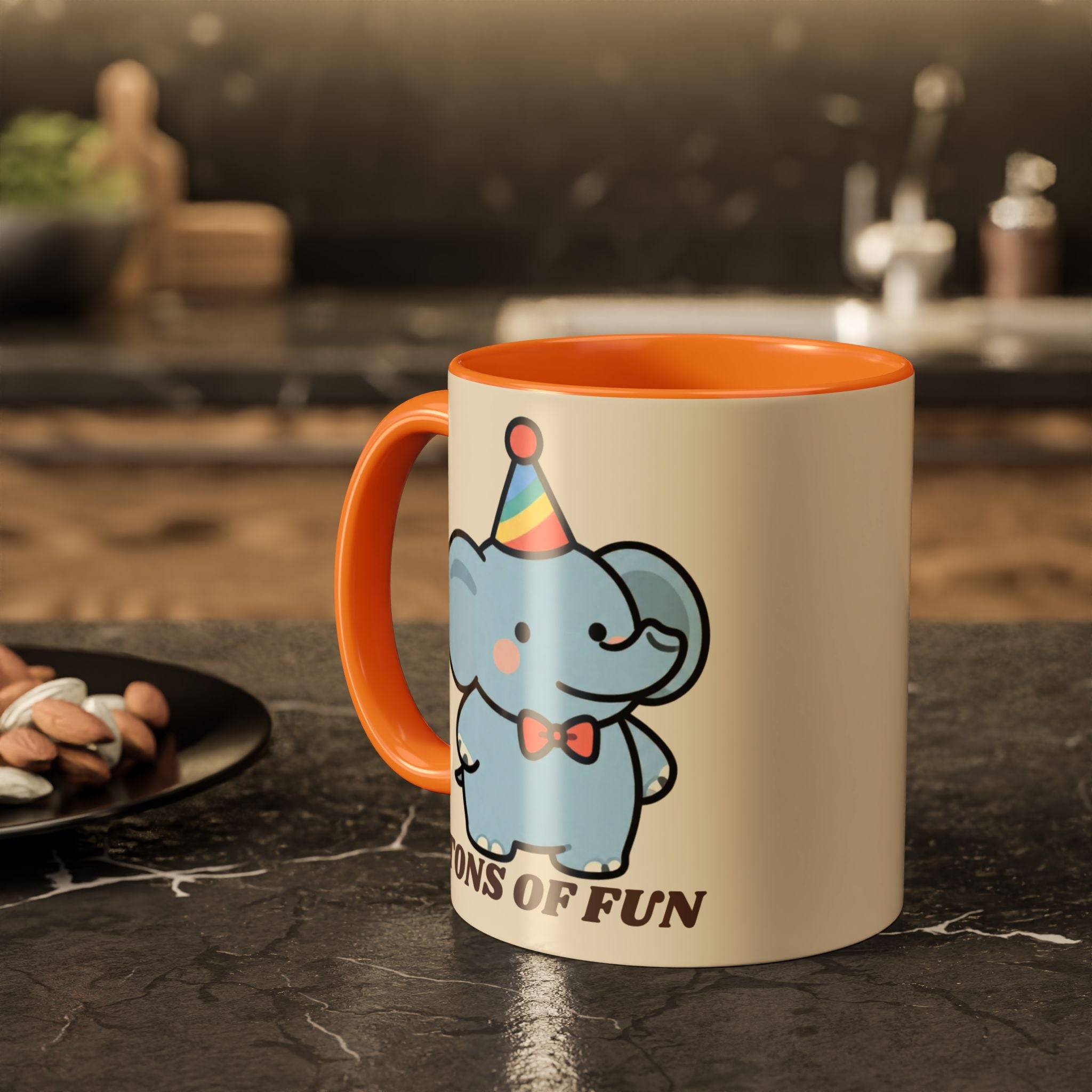 Tons of Fun Elephant Mug — Cute Party Animal Coffee Cup (11oz & 15oz)