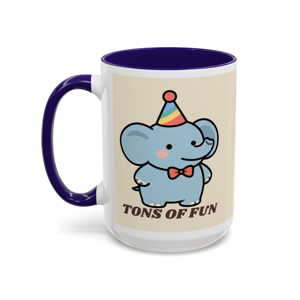 Tons of Fun Elephant Mug — Cute Party Animal Coffee Cup (11oz & 15oz)