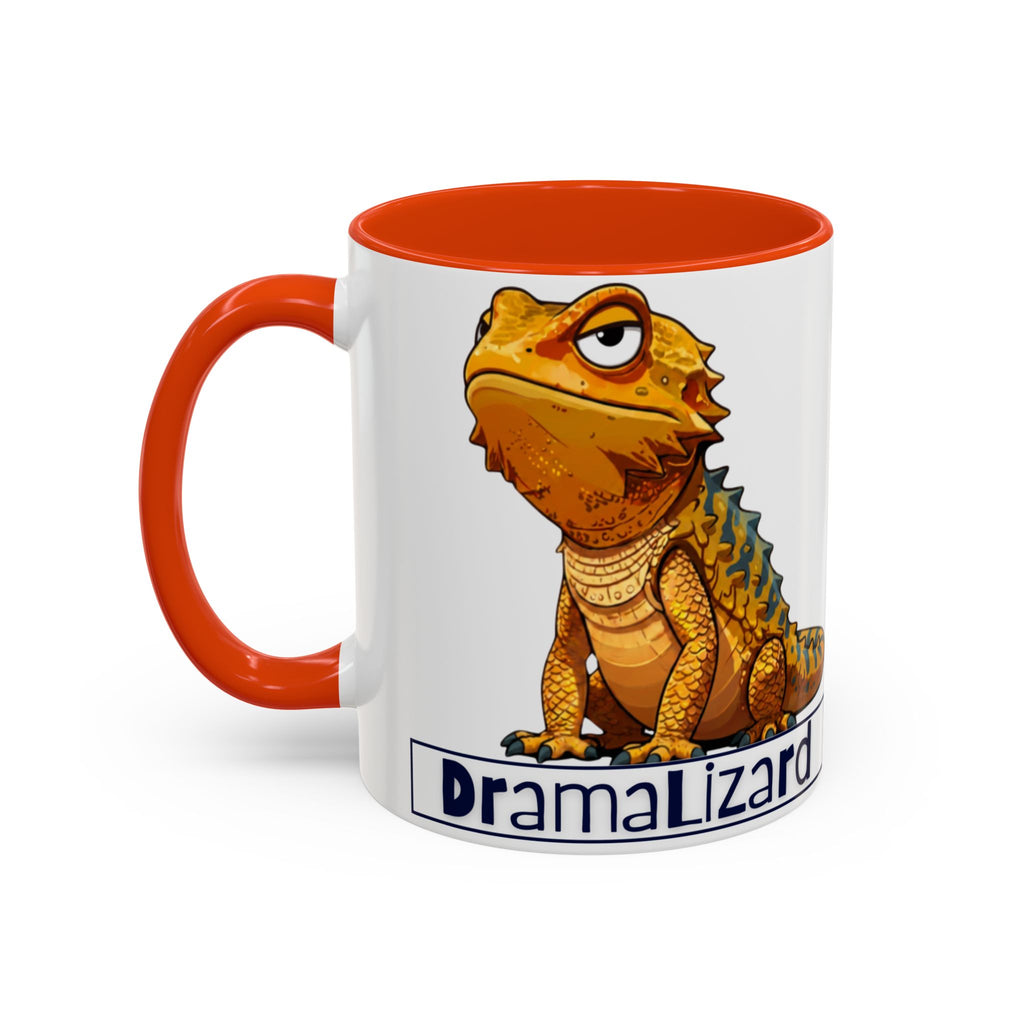 Drama Lizard Coffee Mug — Funny Bearded Dragon Tea Cup (11oz & 15oz)