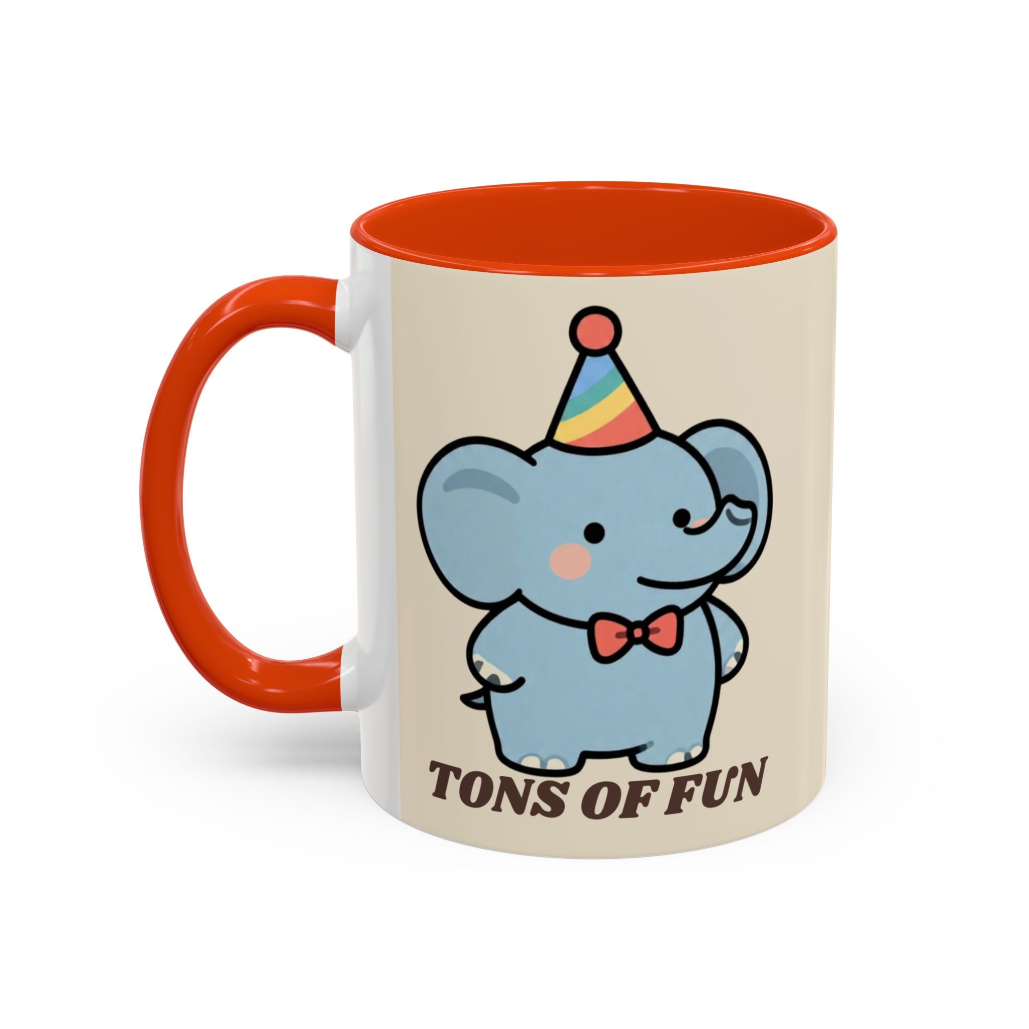 Tons of Fun Elephant Mug — Cute Party Animal Coffee Cup (11oz & 15oz)