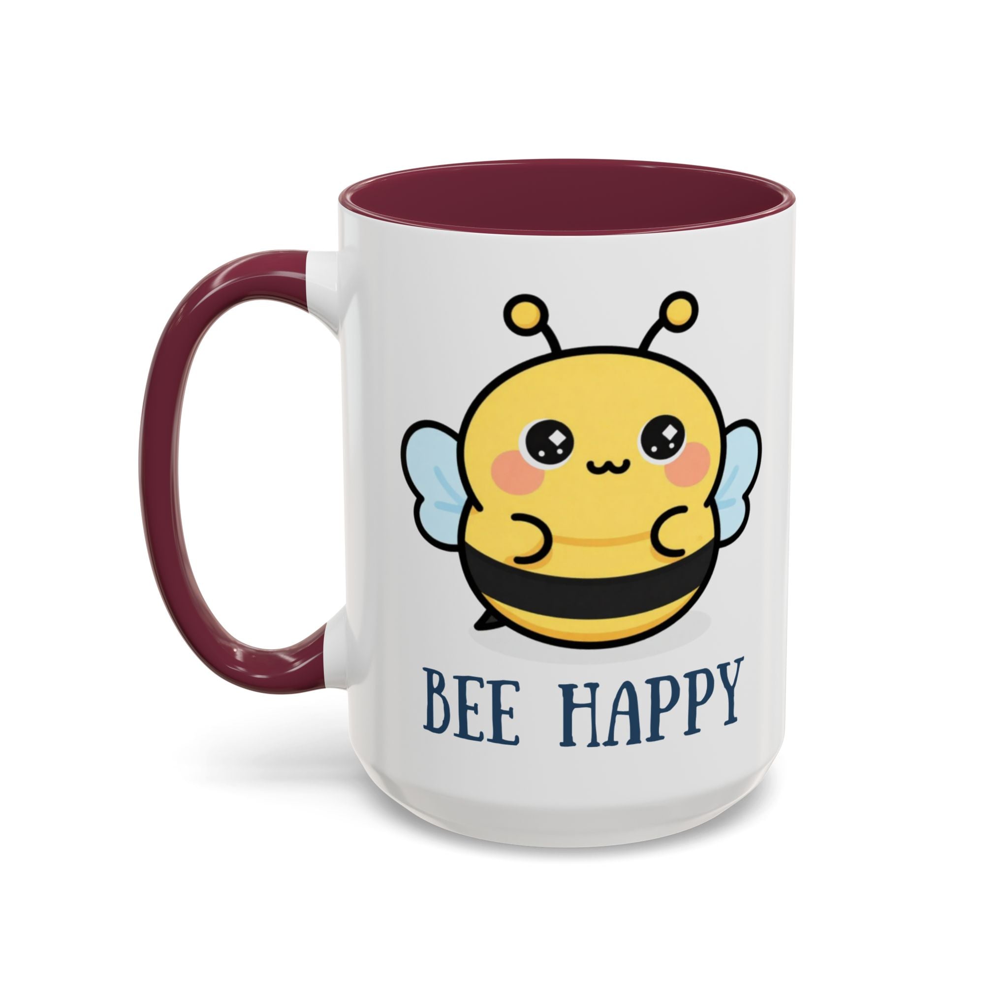 Bee Happy Mug – Cute Kawaii Bee Coffee Cup (11oz/15oz)