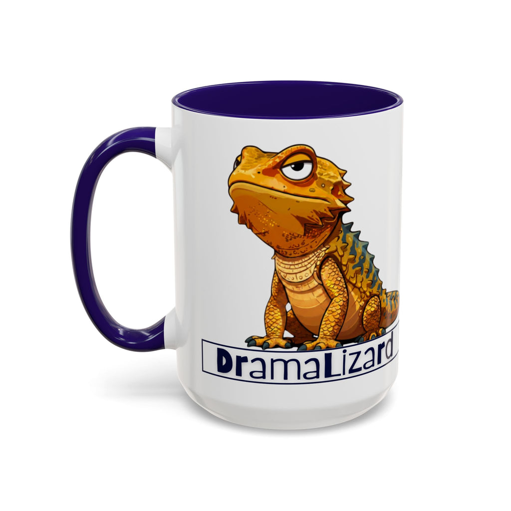 Drama Lizard Coffee Mug — Funny Bearded Dragon Tea Cup (11oz & 15oz)