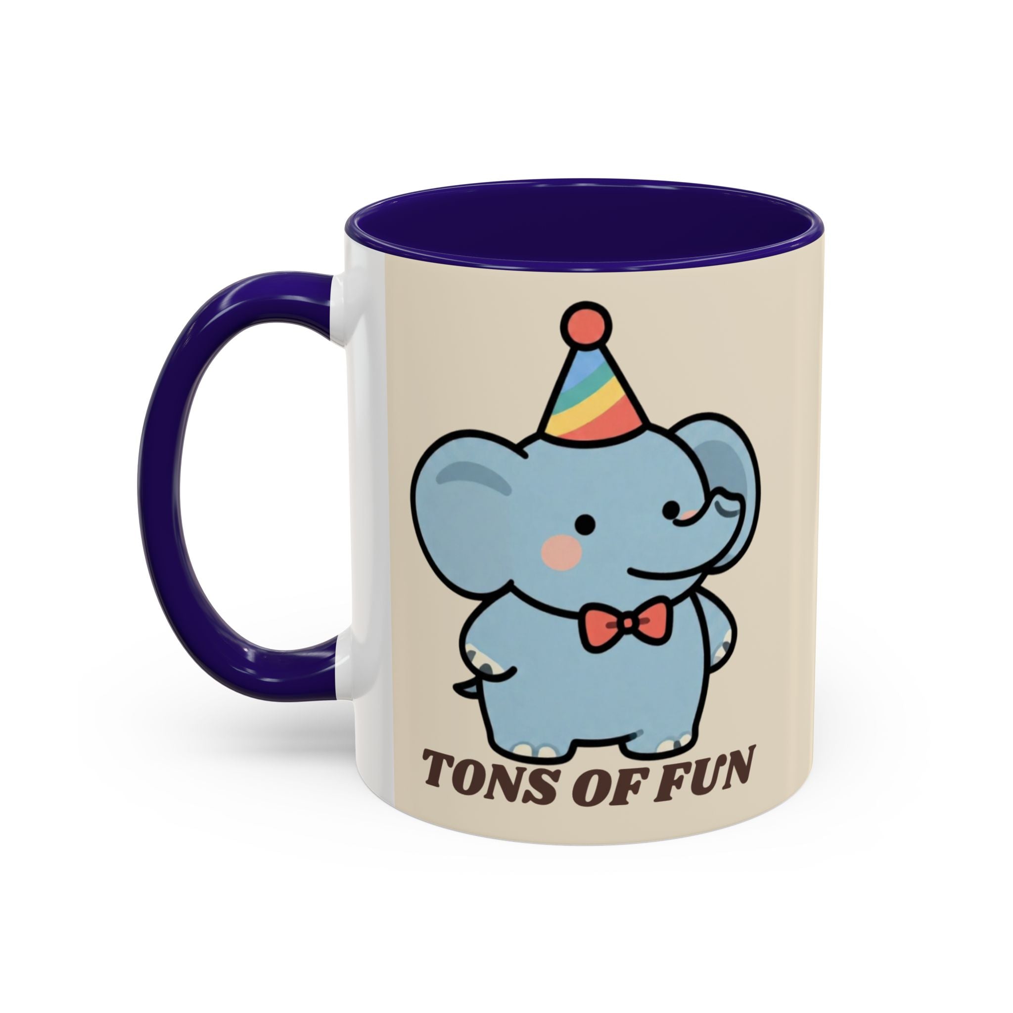 Tons of Fun Elephant Mug — Cute Party Animal Coffee Cup (11oz & 15oz)