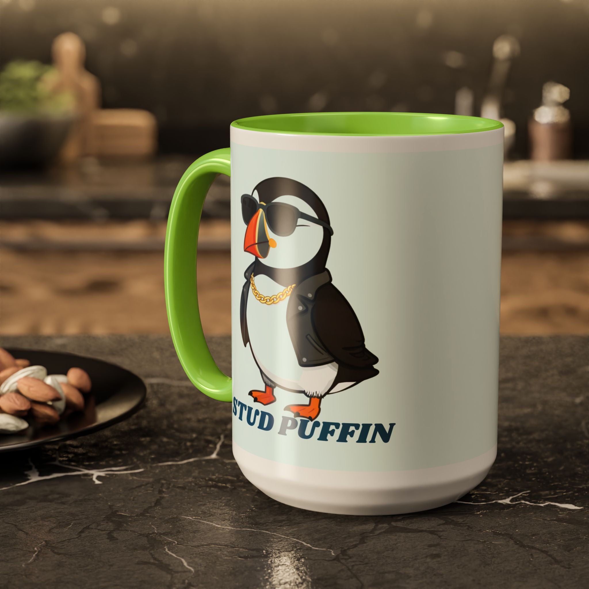Stud Puffin Mug — Funny Puffin Coffee Cup (11oz & 15oz)