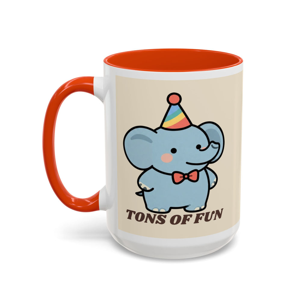 Tons of Fun Elephant Mug — Cute Party Animal Coffee Cup (11oz & 15oz)